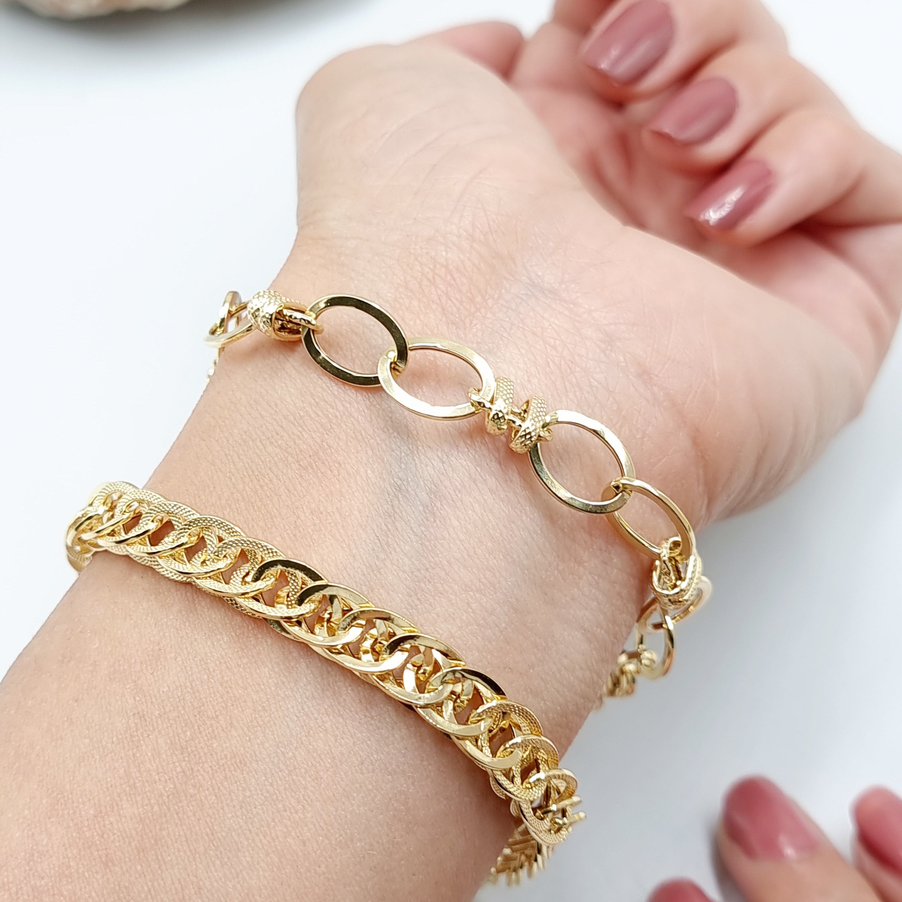 18K Pure Gold Elegant Bracelet