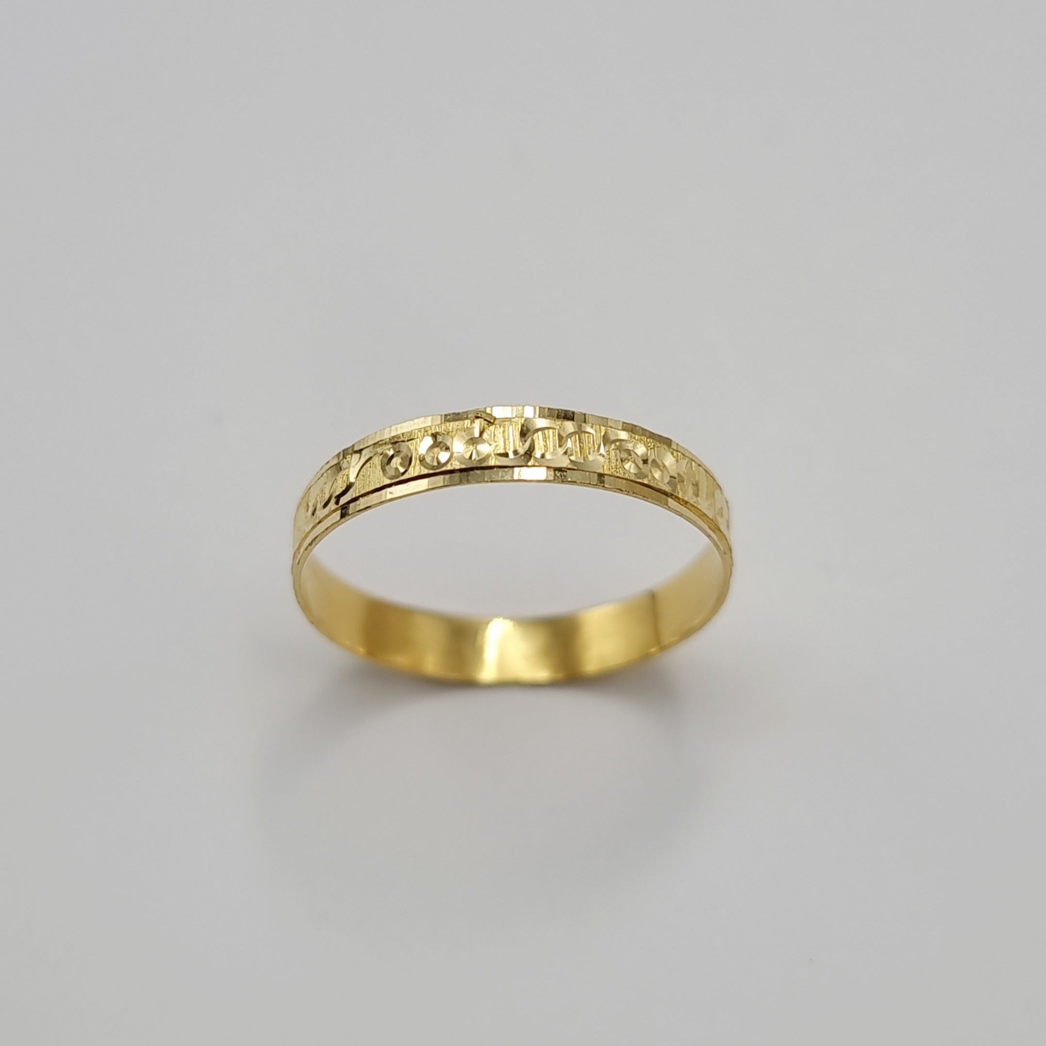 18K Pure Gold Couple Ring