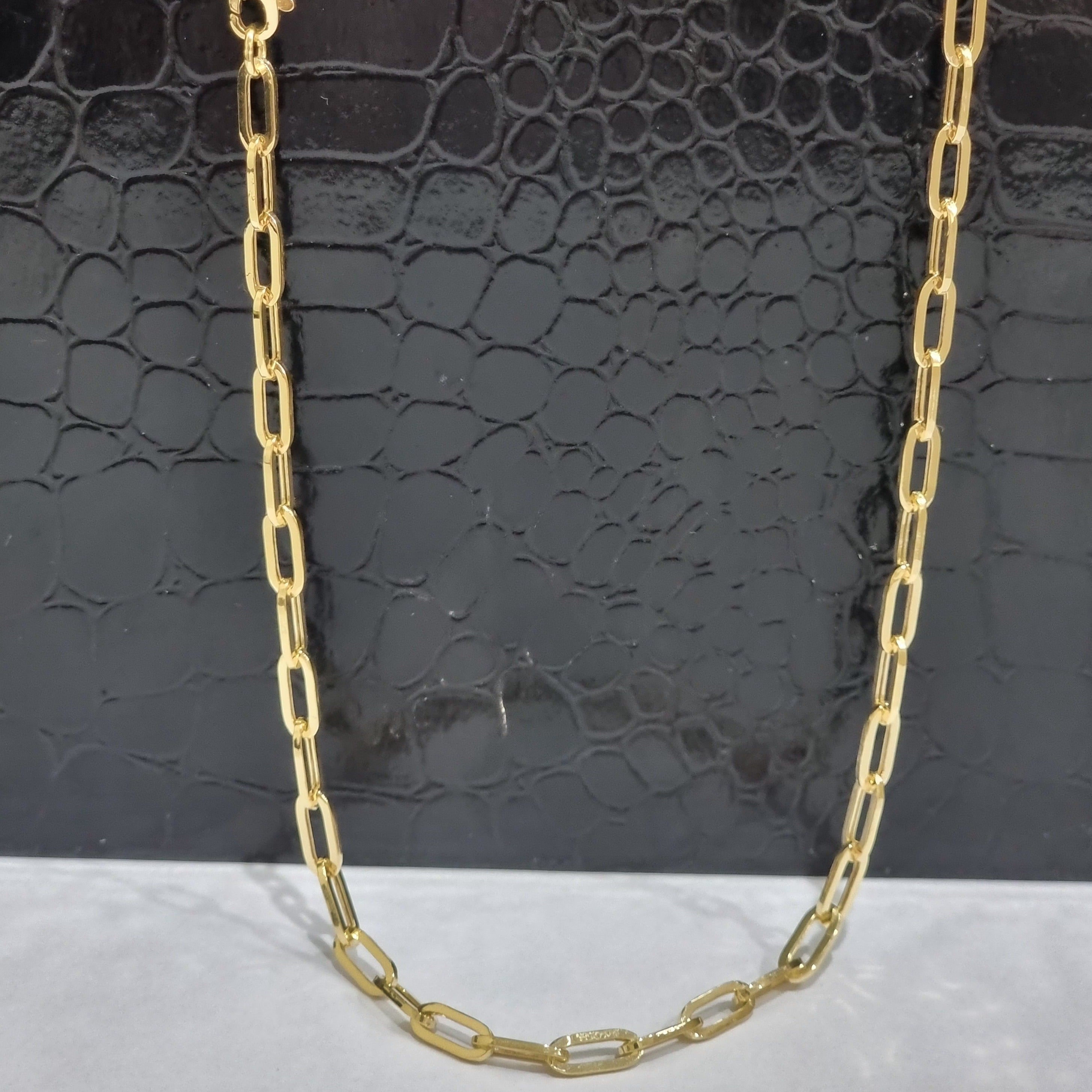 18K Pure Gold Link Chain (45 CM)