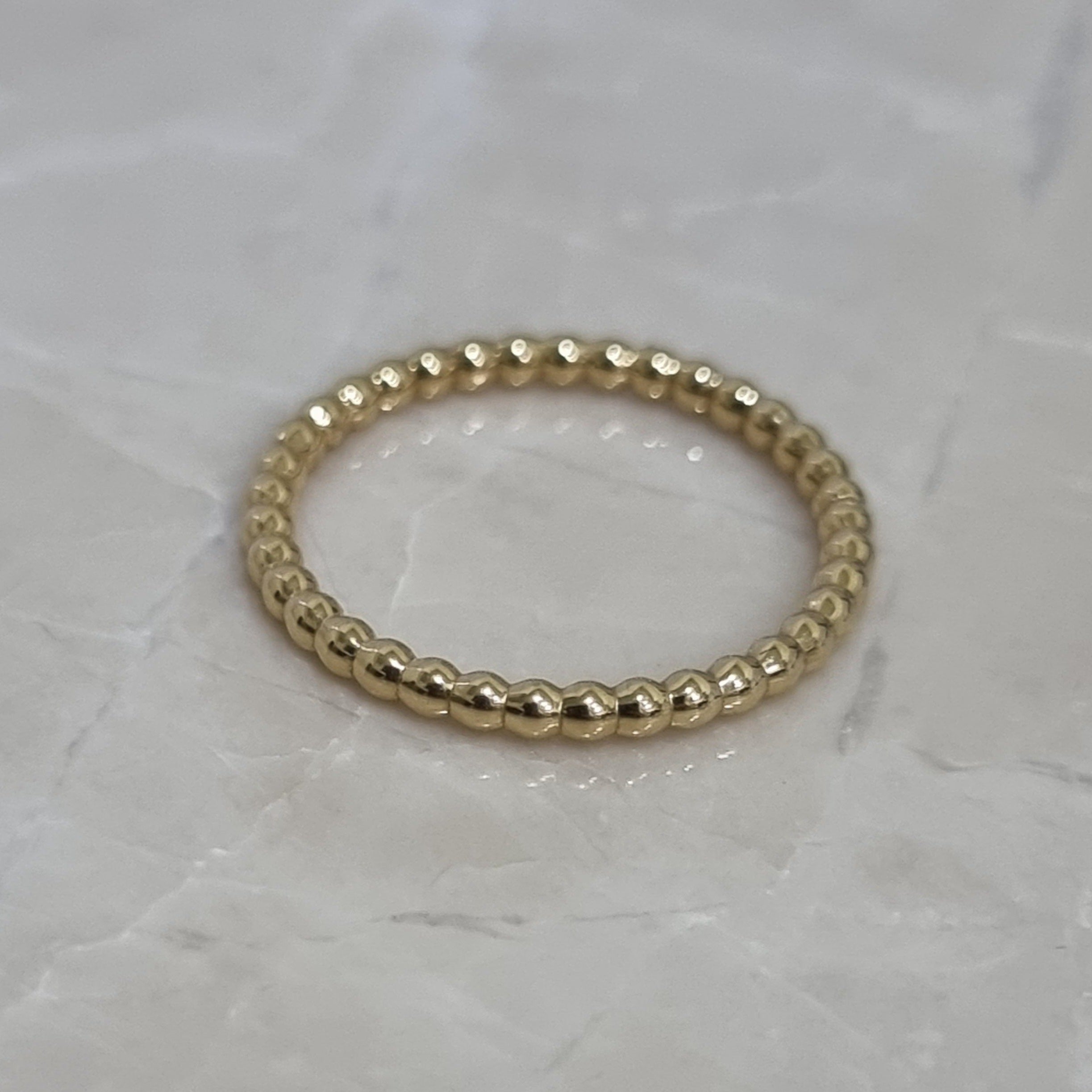 18K Pure Gold Seed Ring