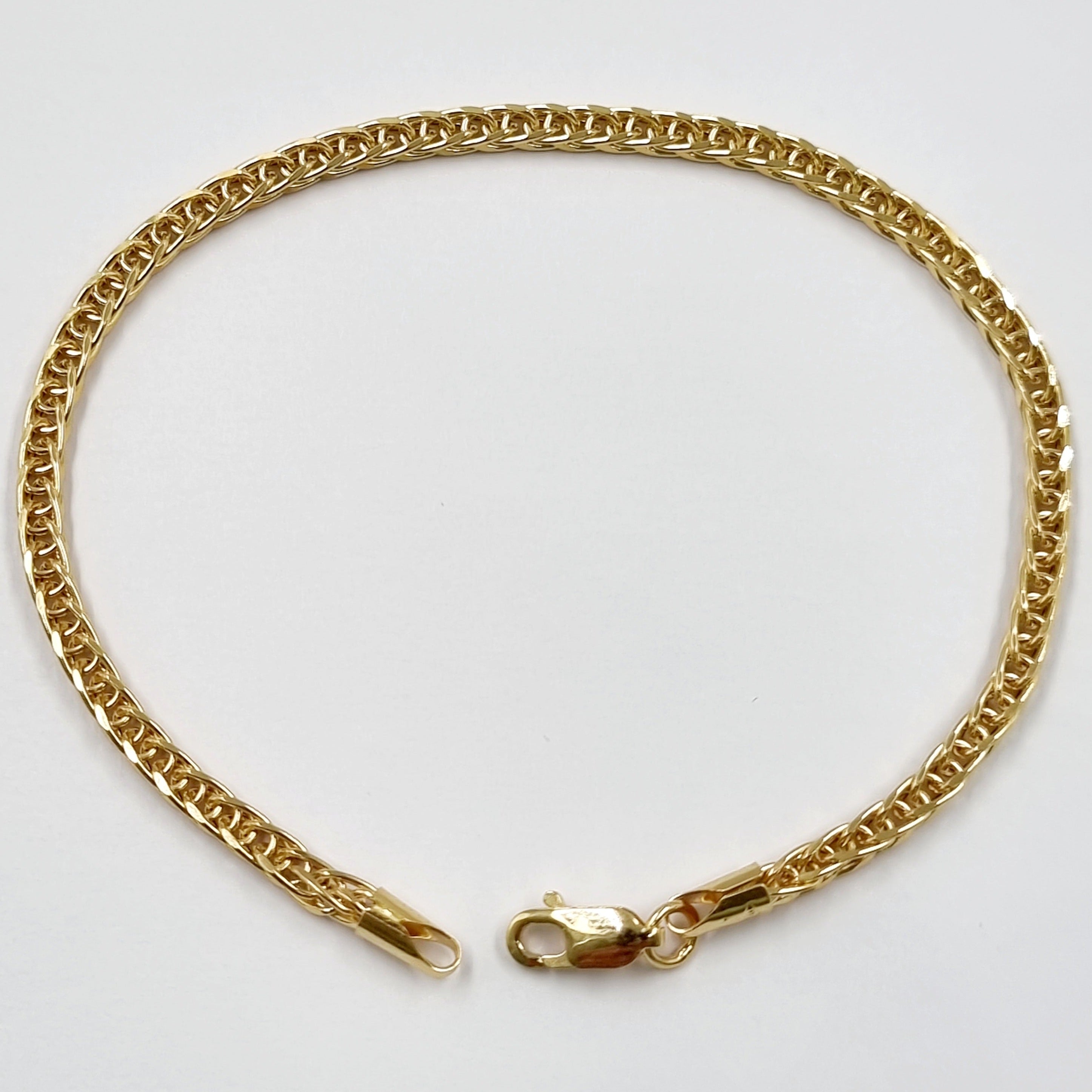 18K Pure Gold Elegant Snake Bracelet