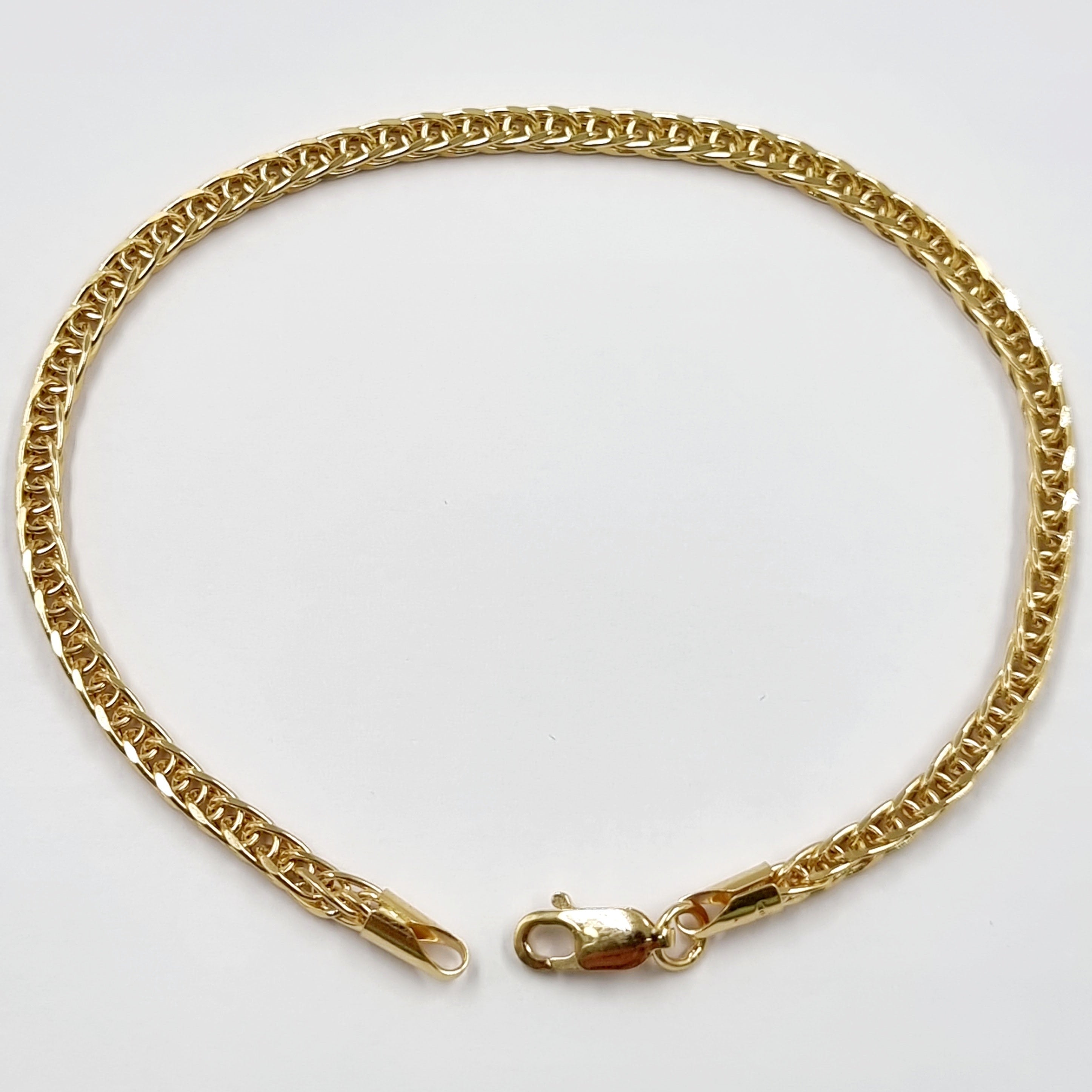 18K Pure Gold Elegant Snake Bracelet