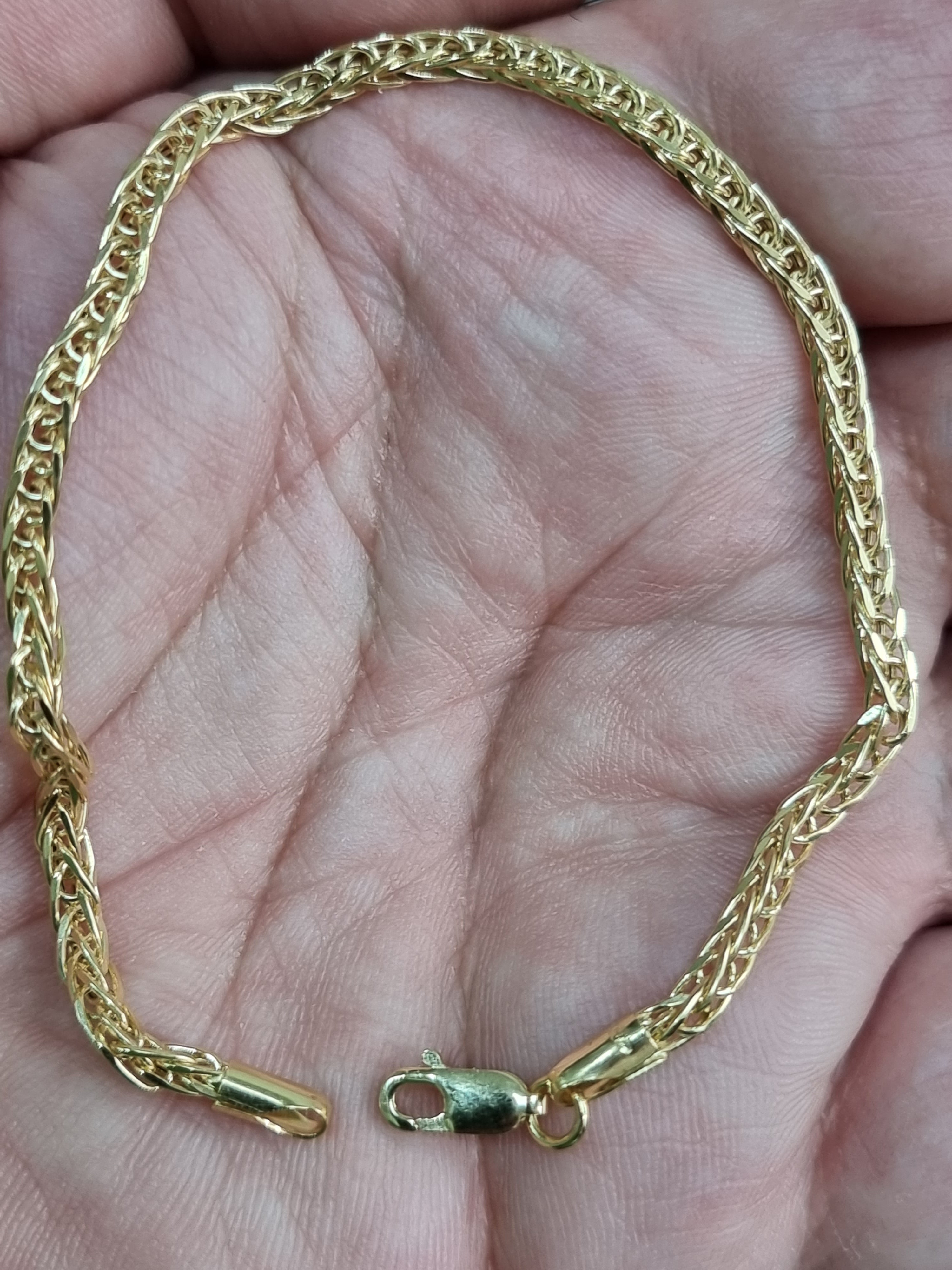 18K Pure Gold Elegant Snake Bracelet