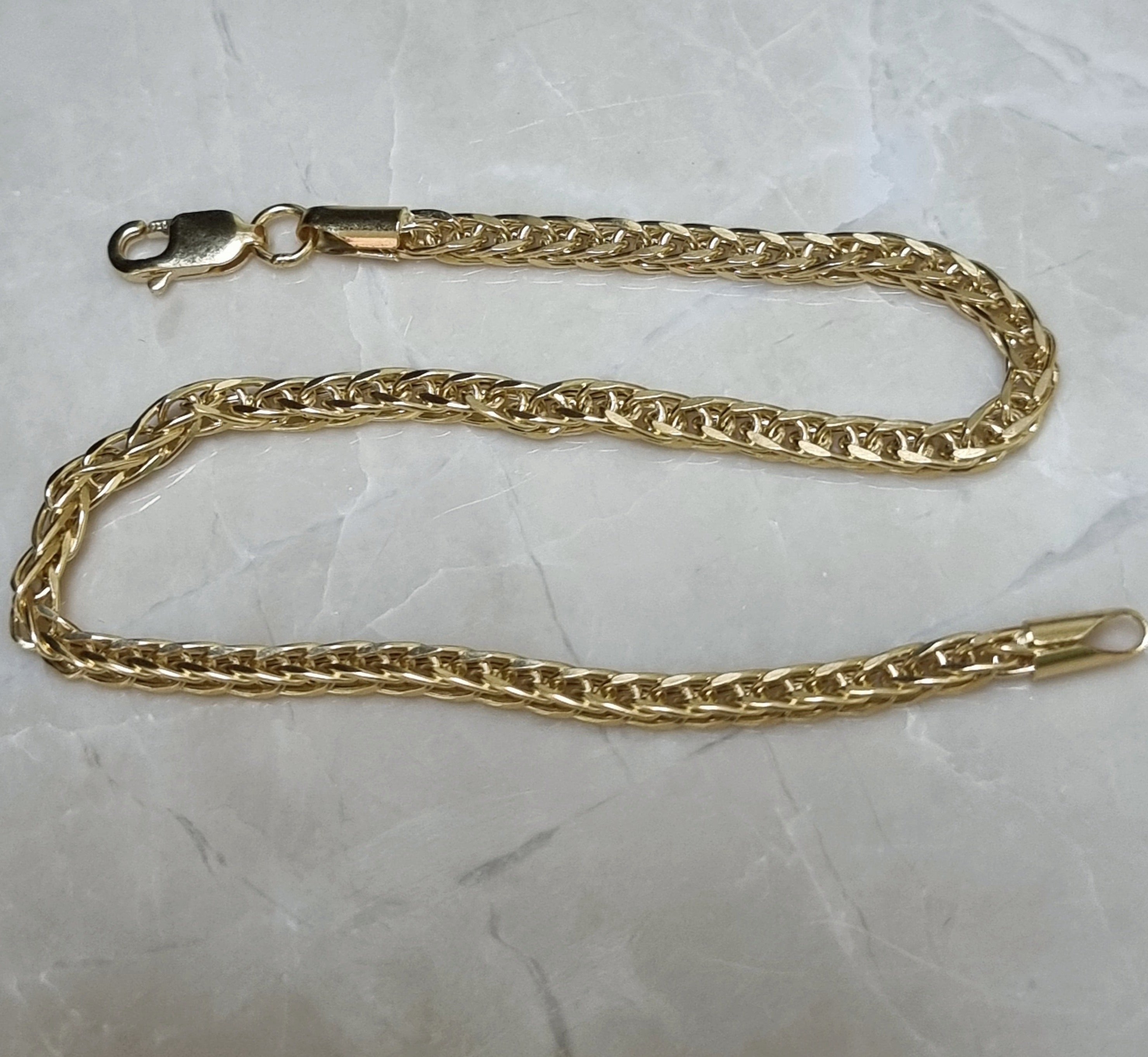 18K Pure Gold Elegant Snake Bracelet