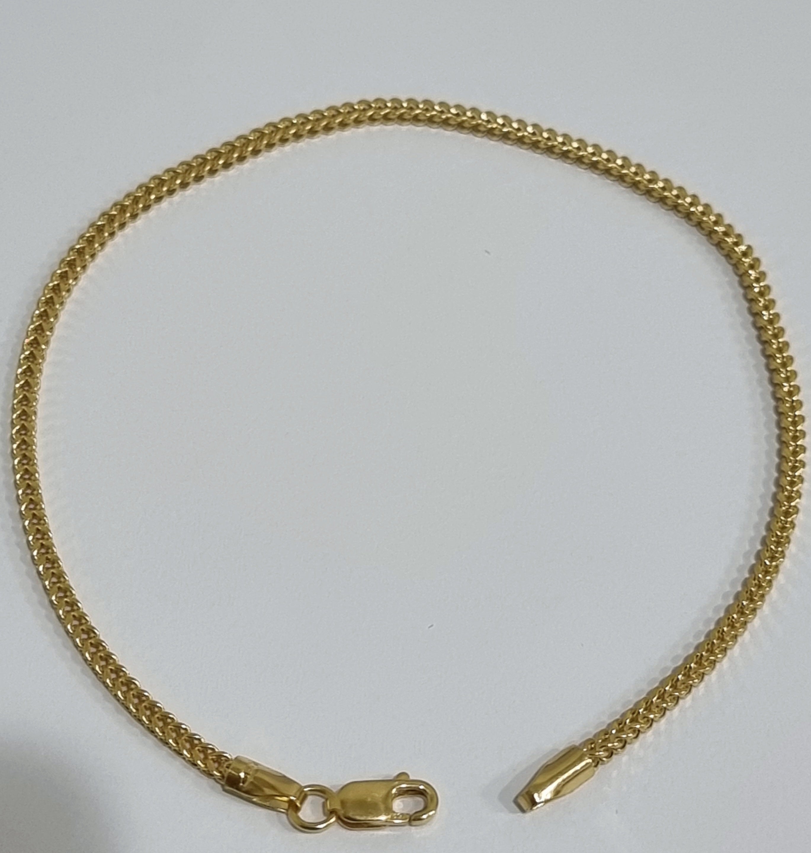 18K Pure Gold Elegant Snake Bracelet