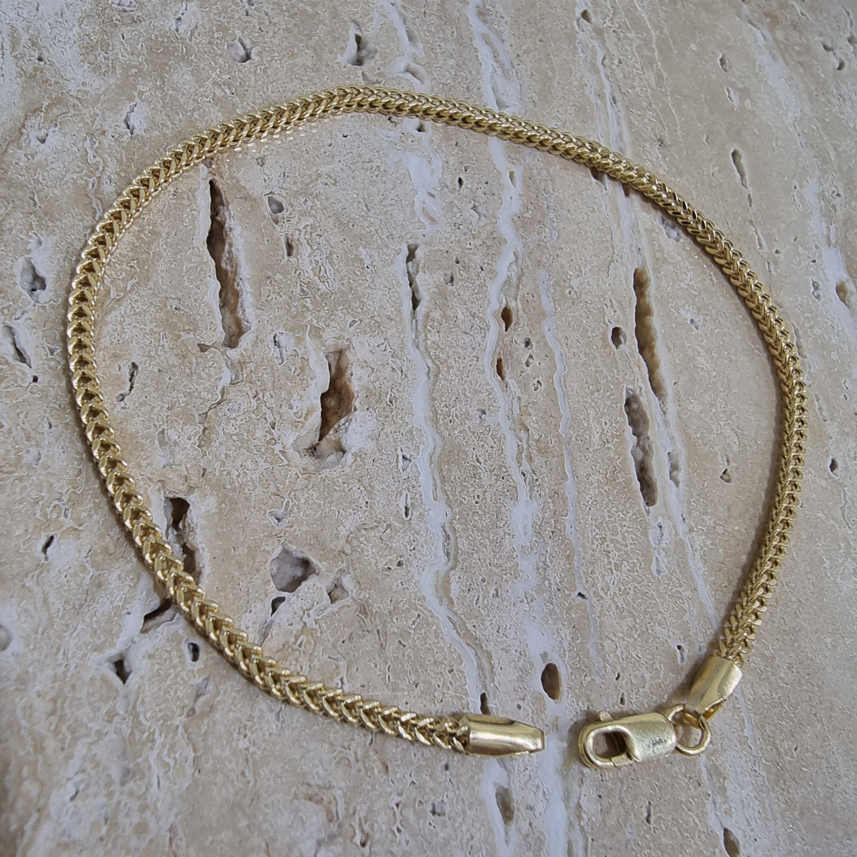 18K Pure Gold Elegant Snake Bracelet