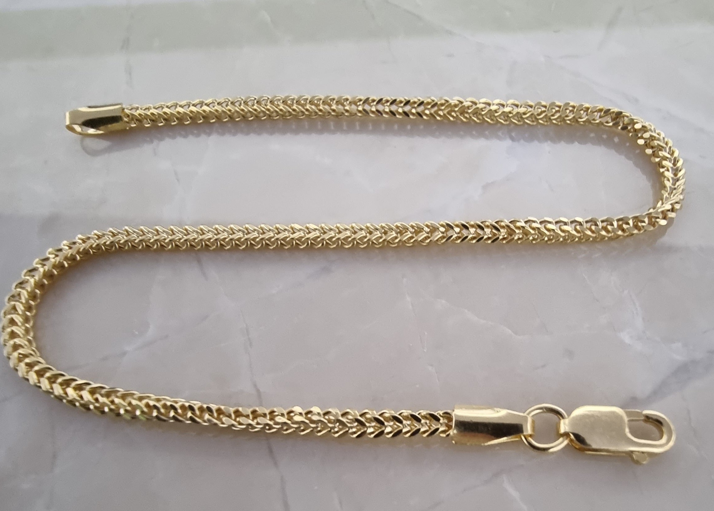 18K Pure Gold Elegant Snake Bracelet