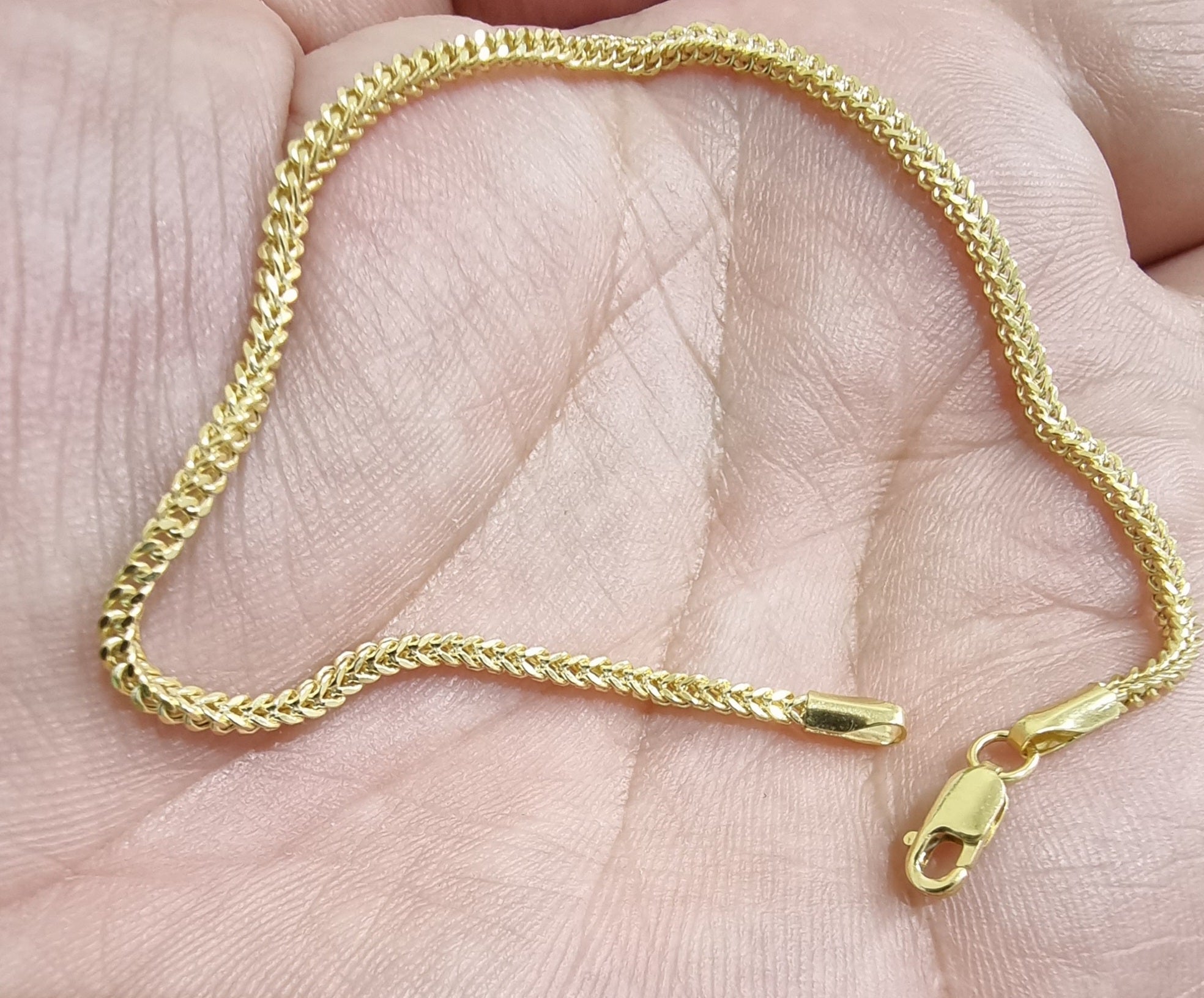 18K Pure Gold Elegant Snake Bracelet