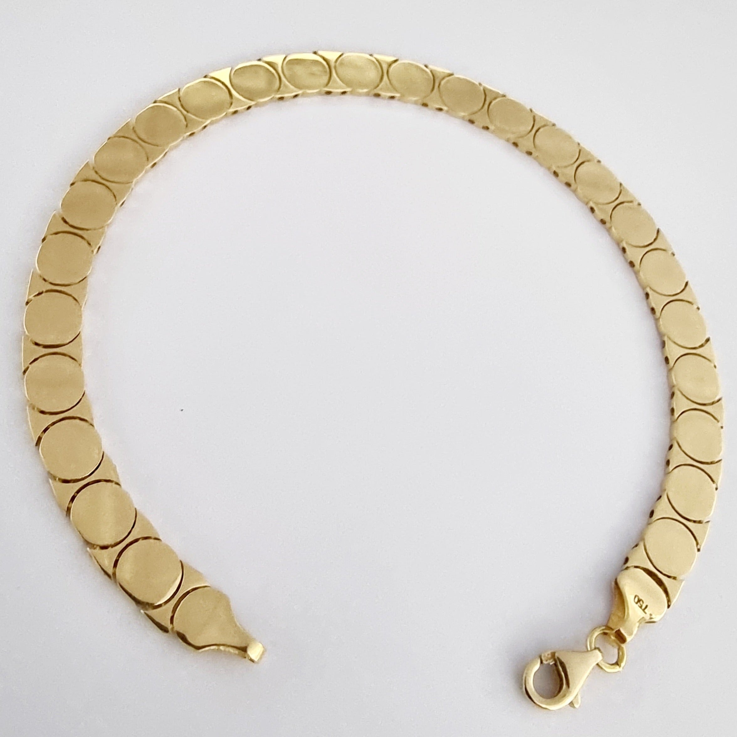 18K Pure Gold Elegant Belt Bracelet