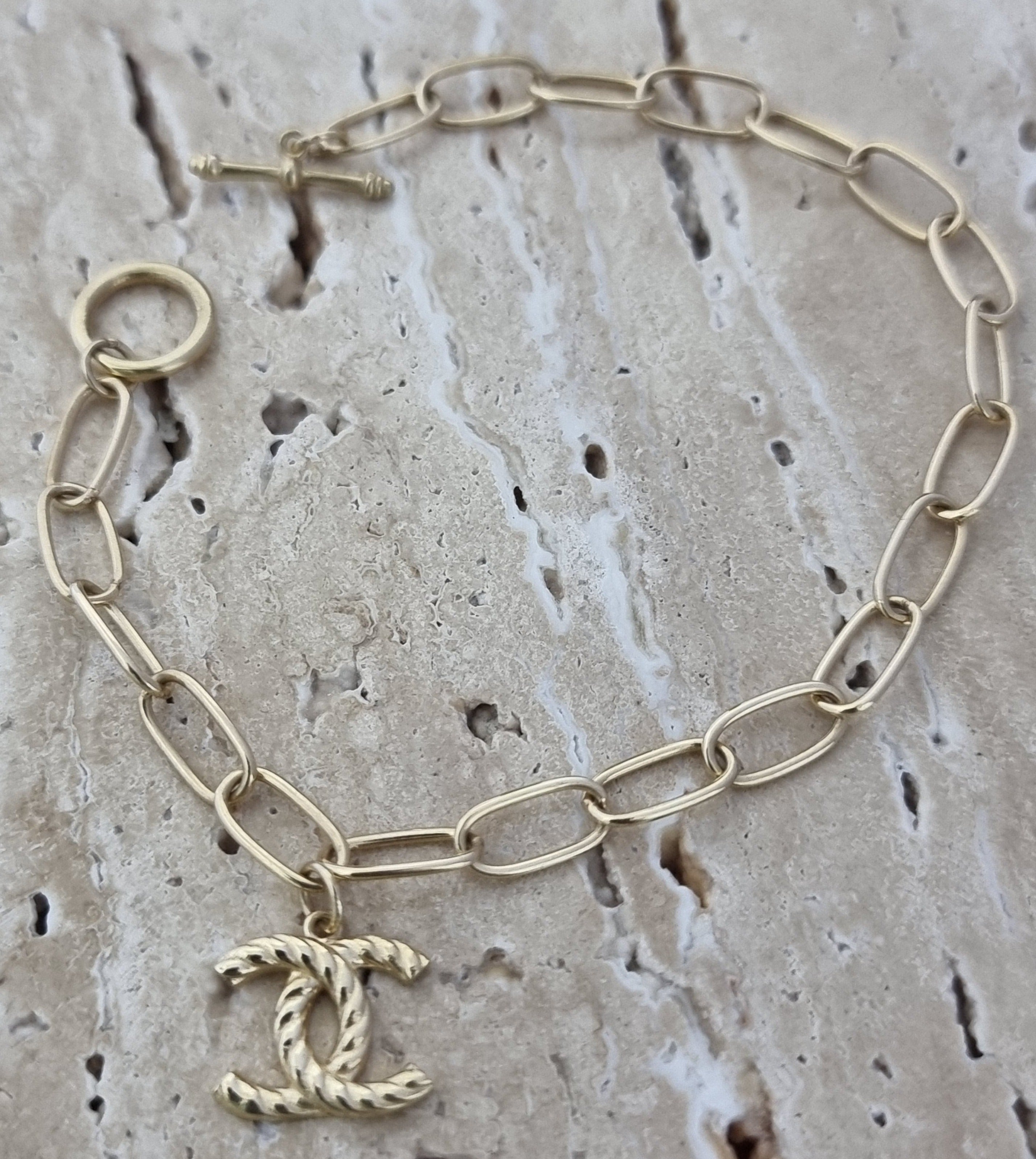 18K Pure Gold Elegant C.H Bracelet