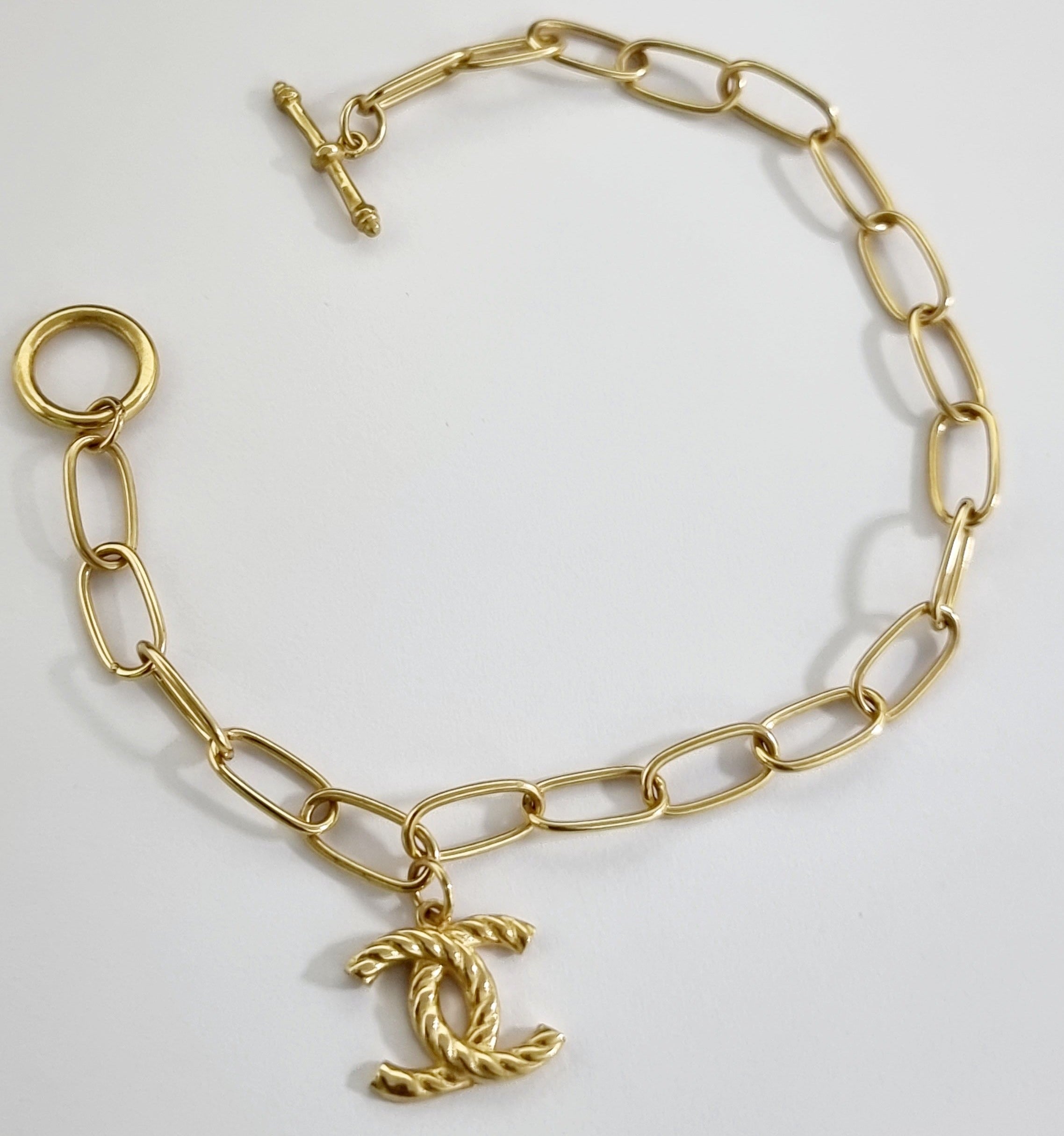 18K Pure Gold Elegant C.H Bracelet