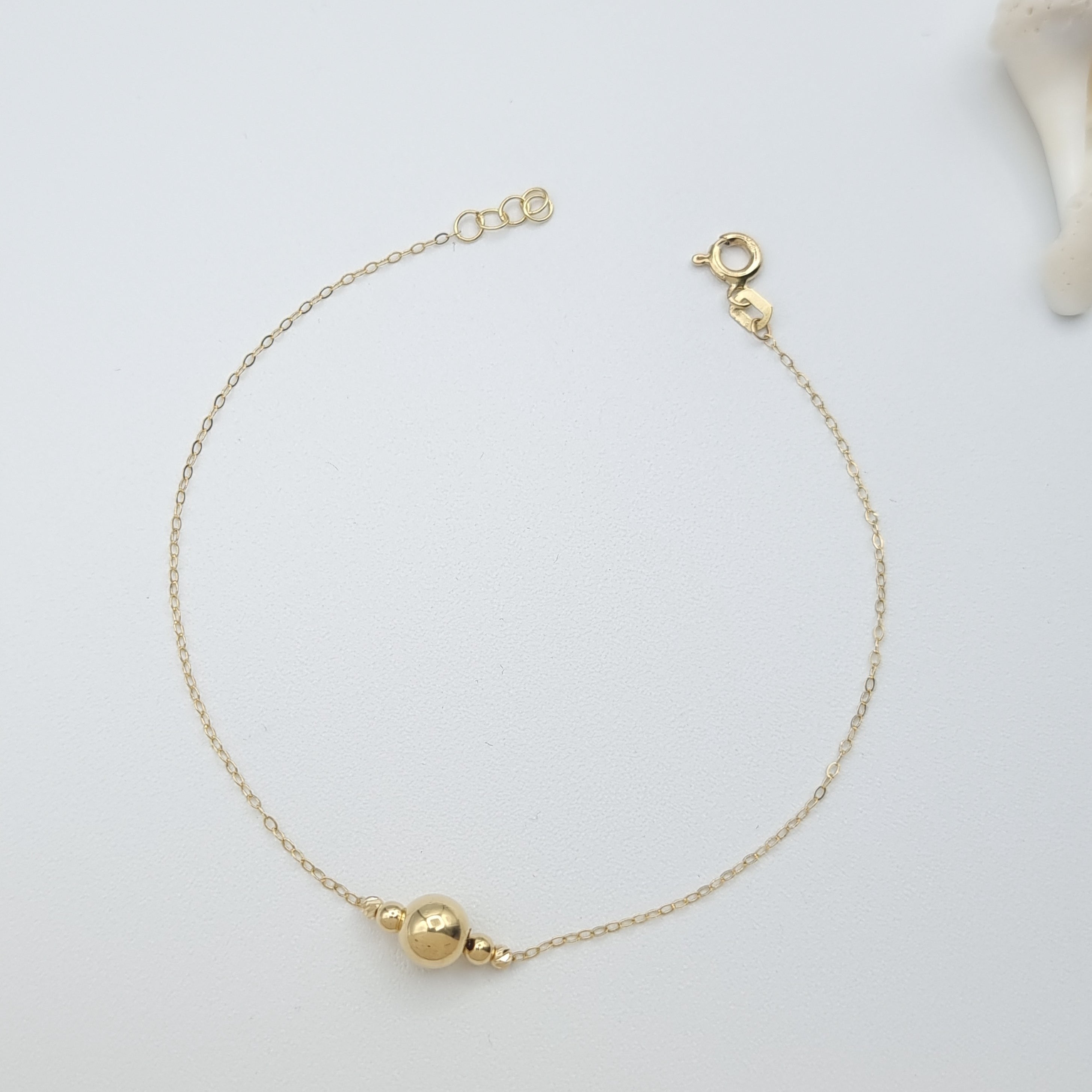 18K Pure Gold Seed Bracelet