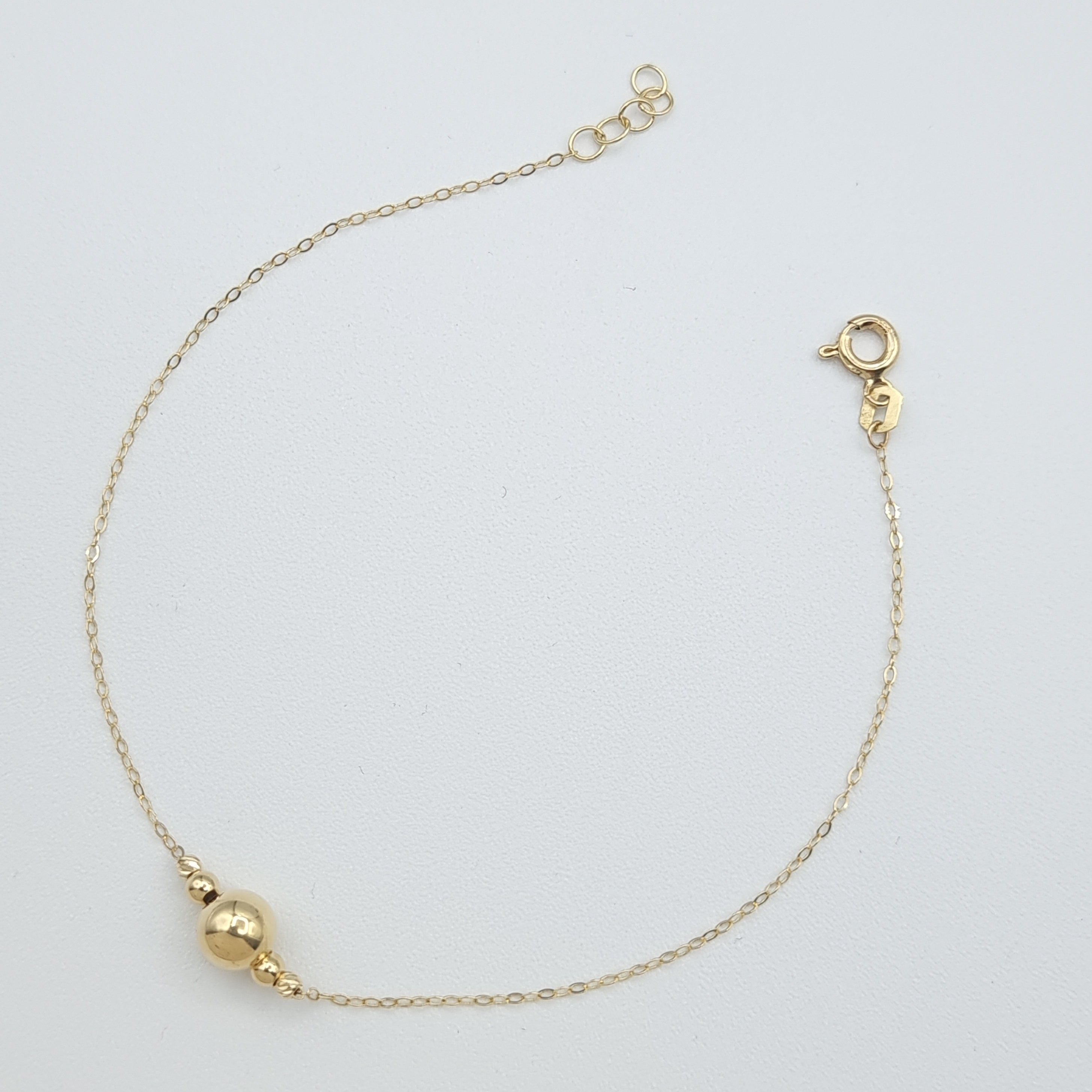 18K Pure Gold Seed Bracelet