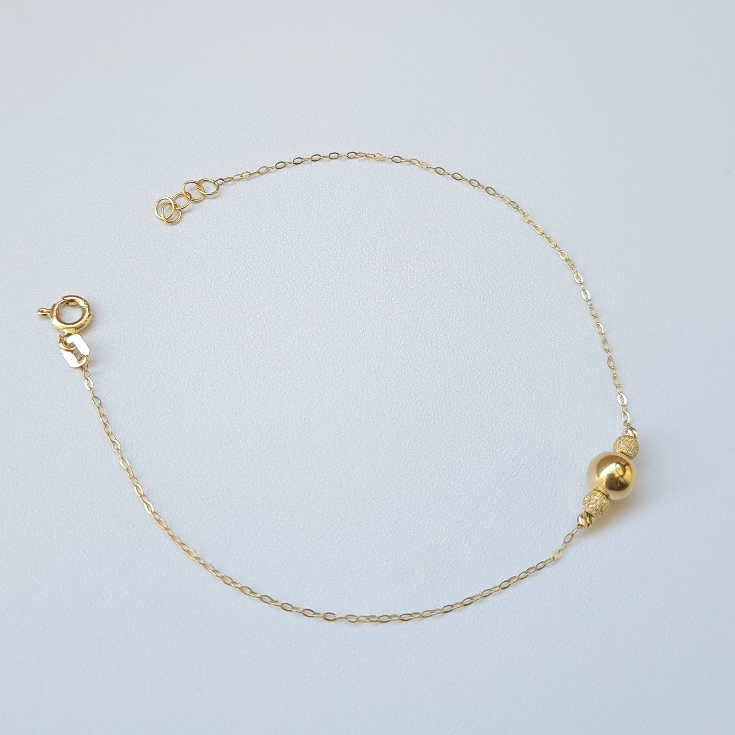 18K Pure Gold Seed Bracelet