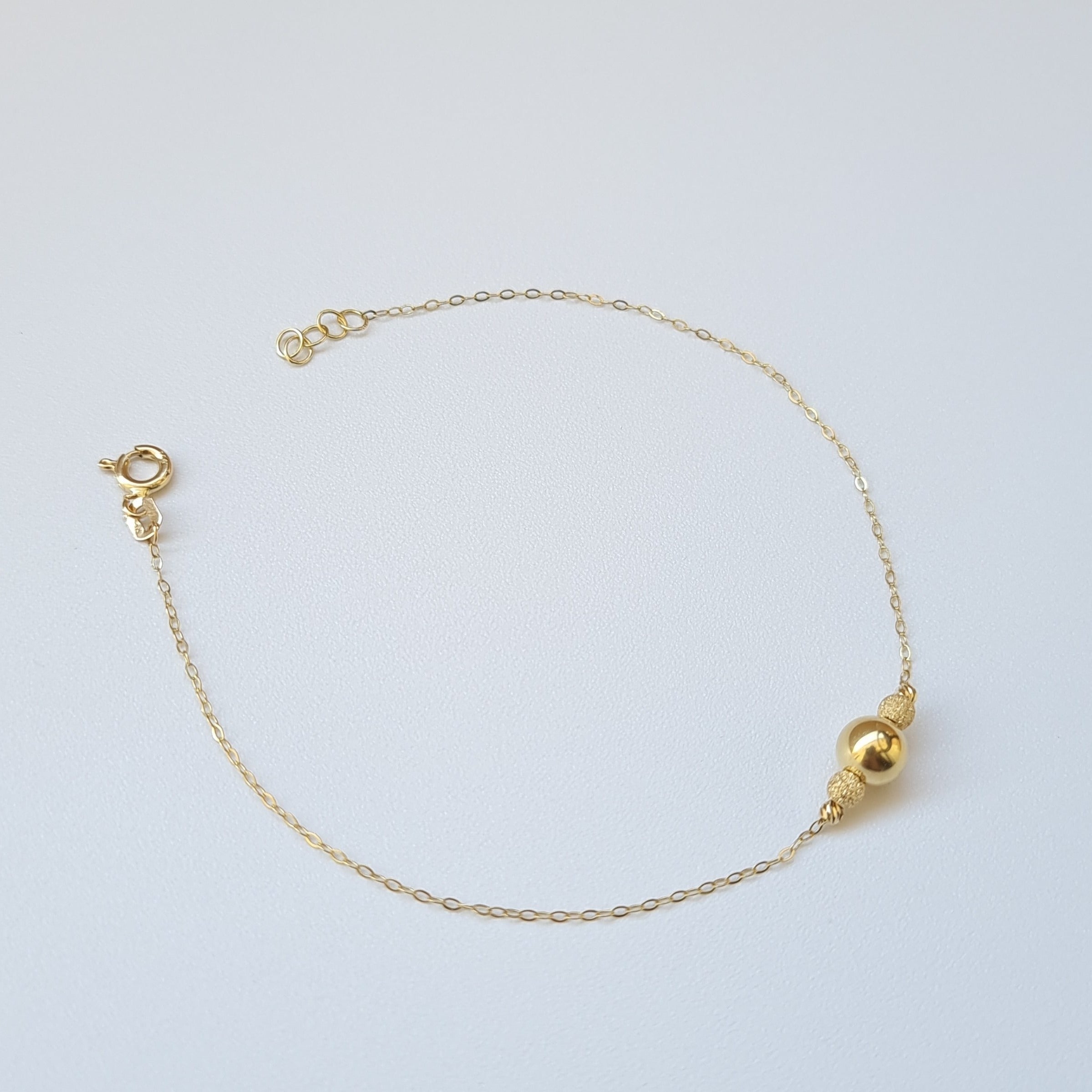 18K Pure Gold Seed Bracelet