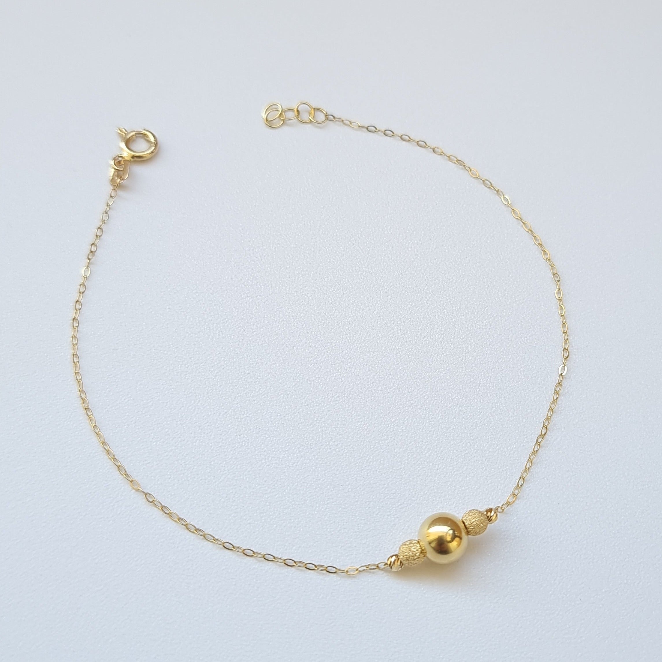 18K Pure Gold Seed Bracelet