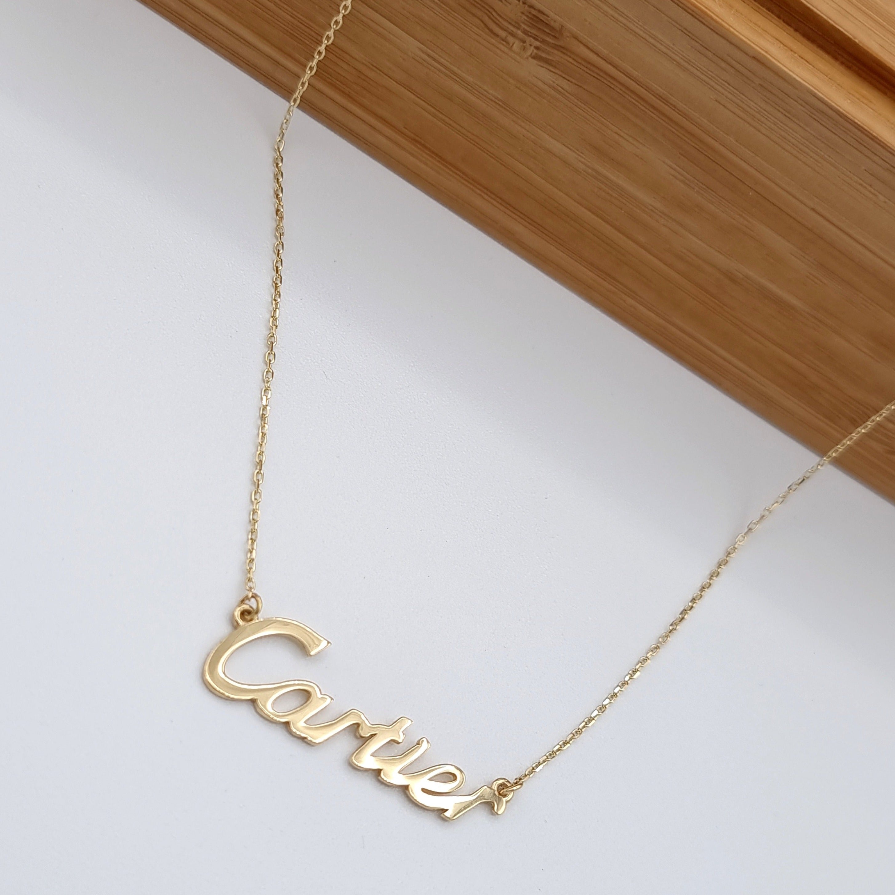 18K Pure Gold C.R Necklace