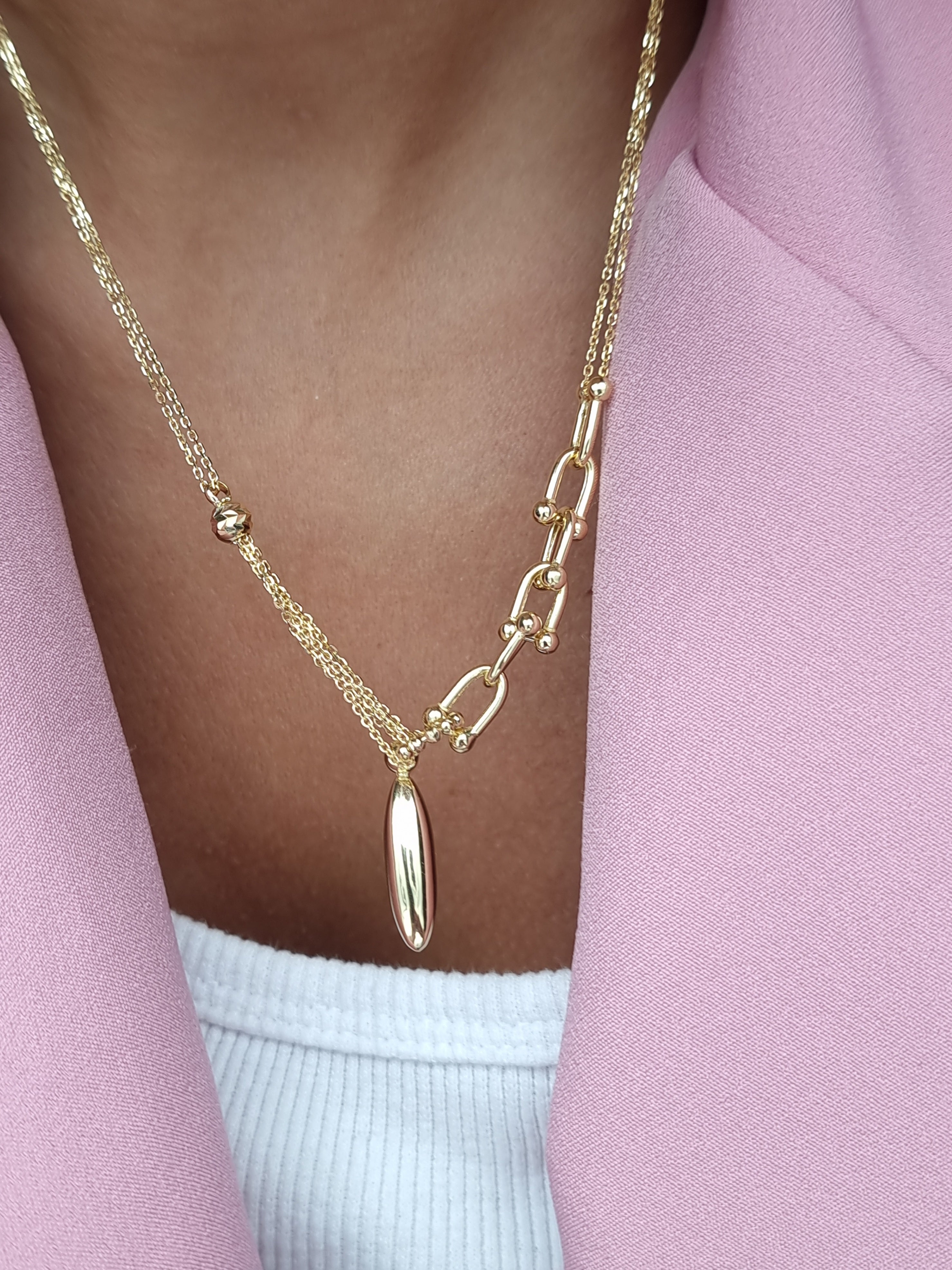 Pure Gold Edge 18K Pure Gold Elegant Necklace