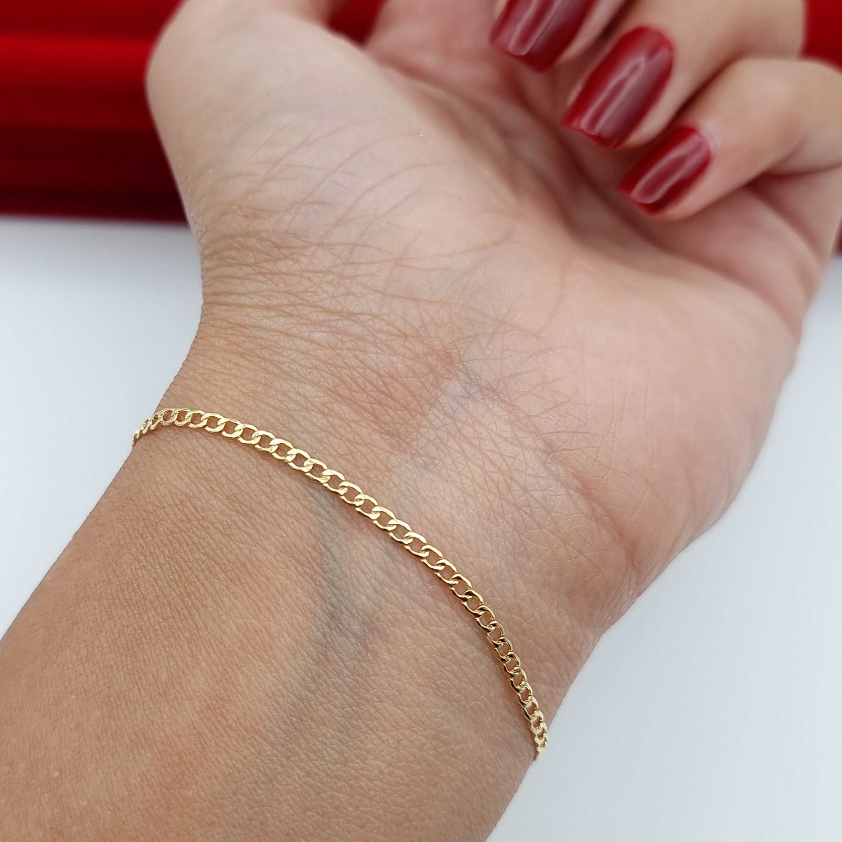 18K Pure Gold Linked Bracelet