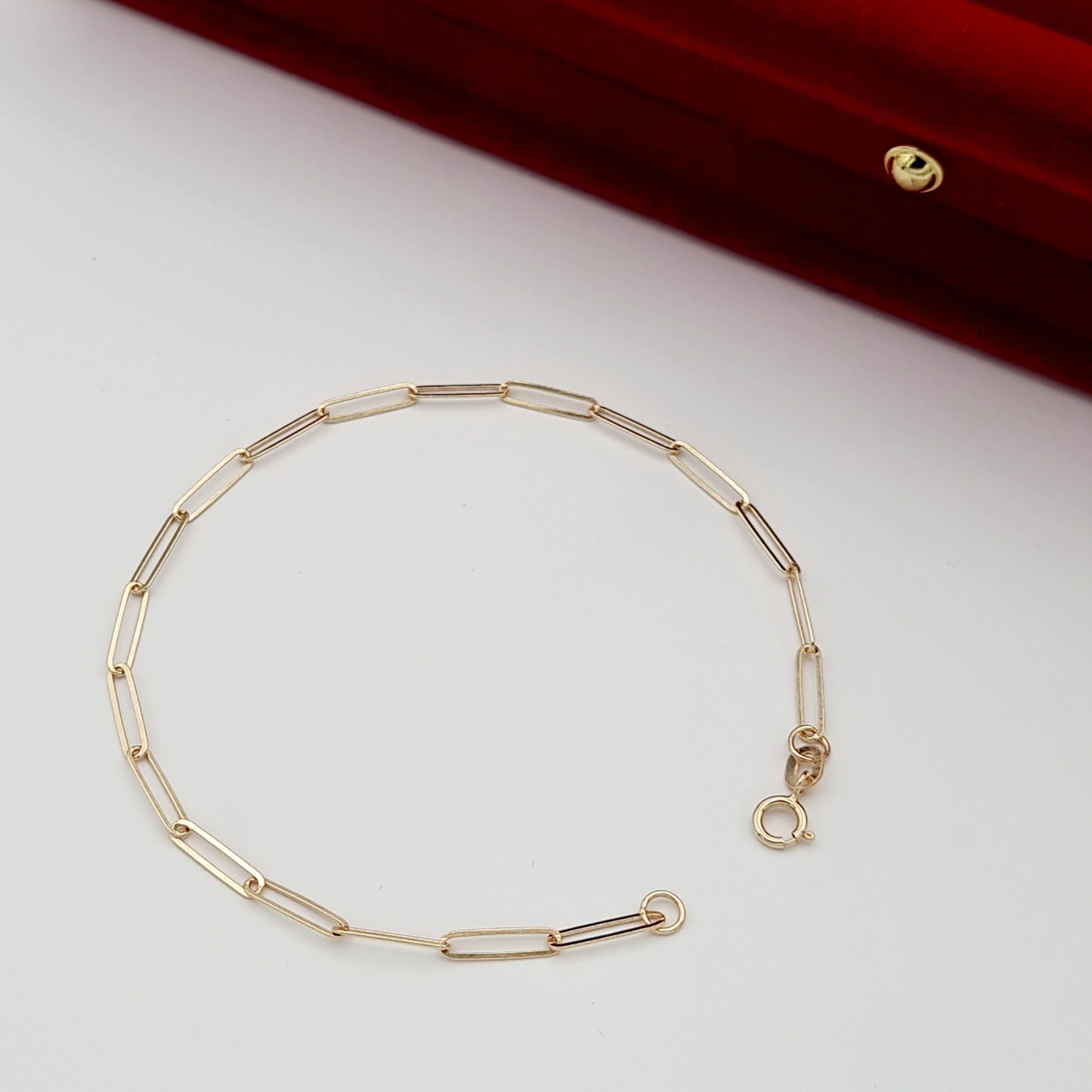 18K Pure Gold Linked Bracelet