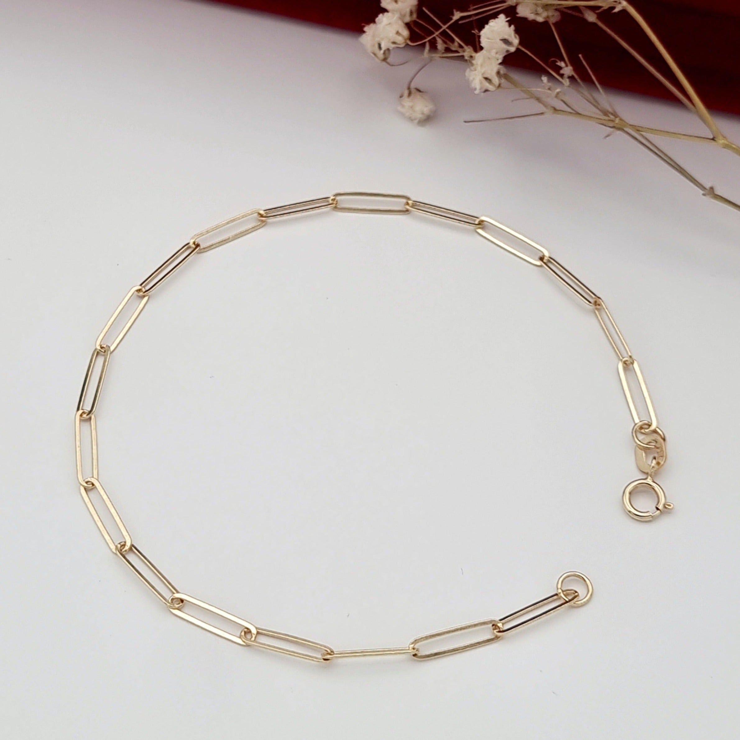 18K Pure Gold Linked Bracelet