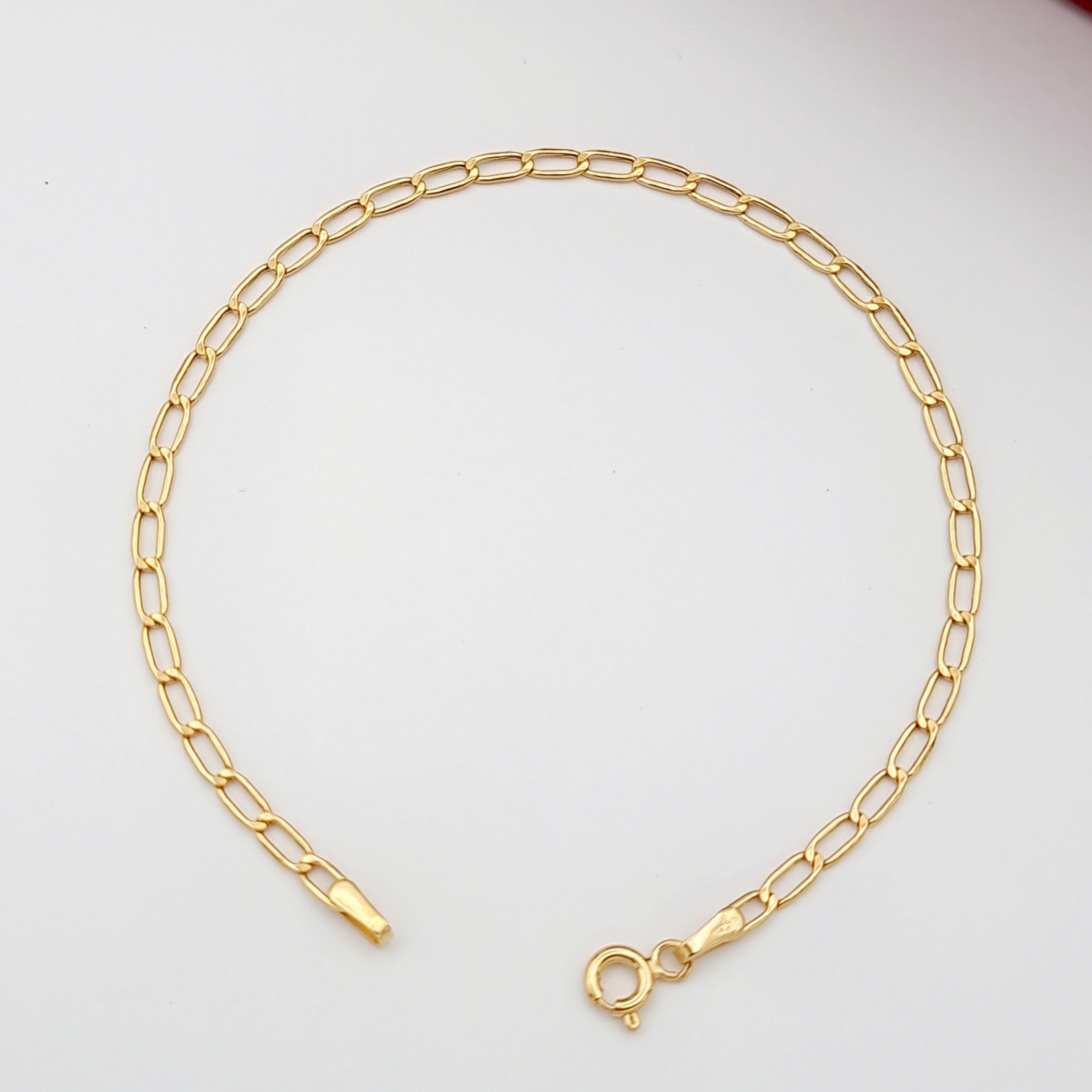 18K Pure Gold Linked Bracelet