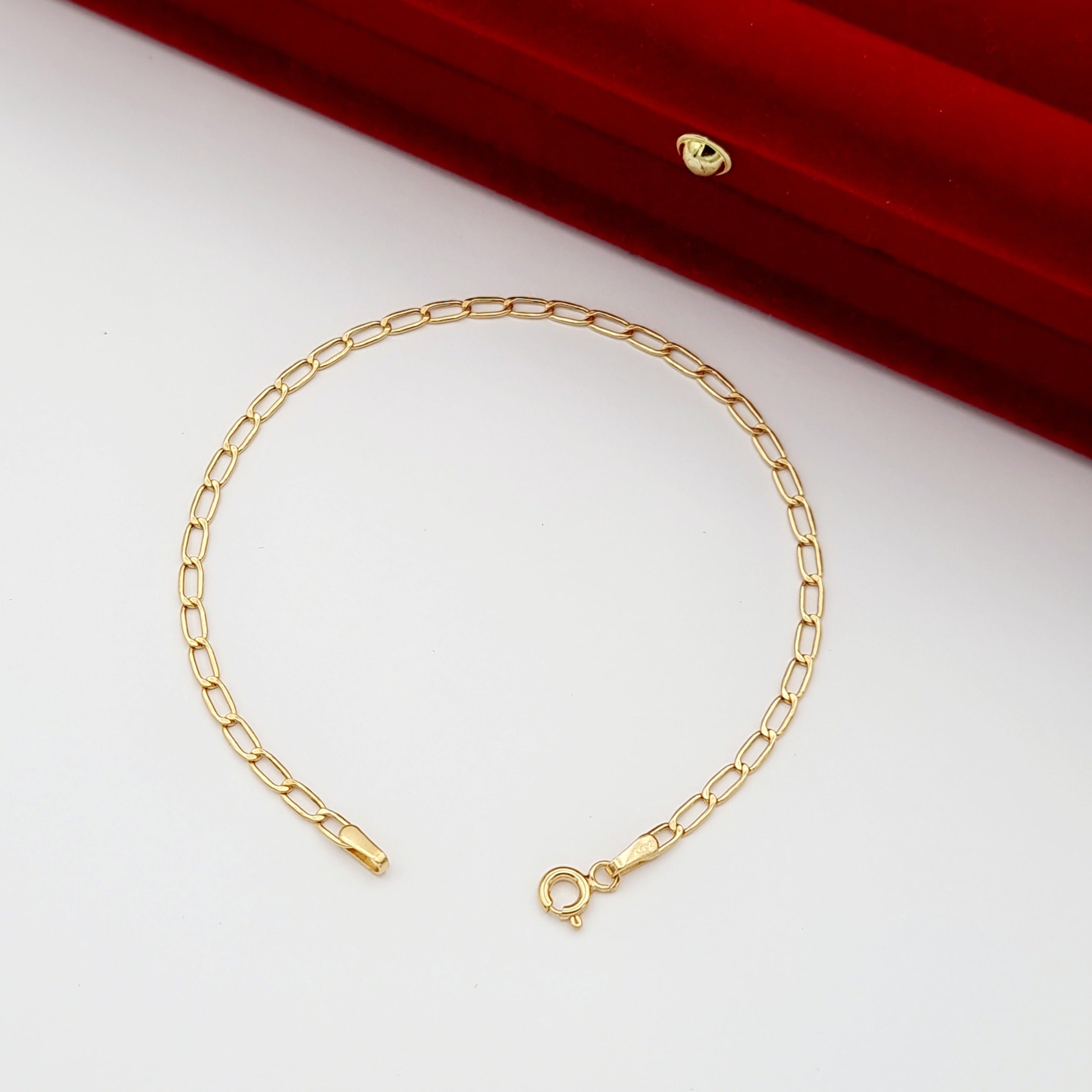 18K Pure Gold Linked Bracelet