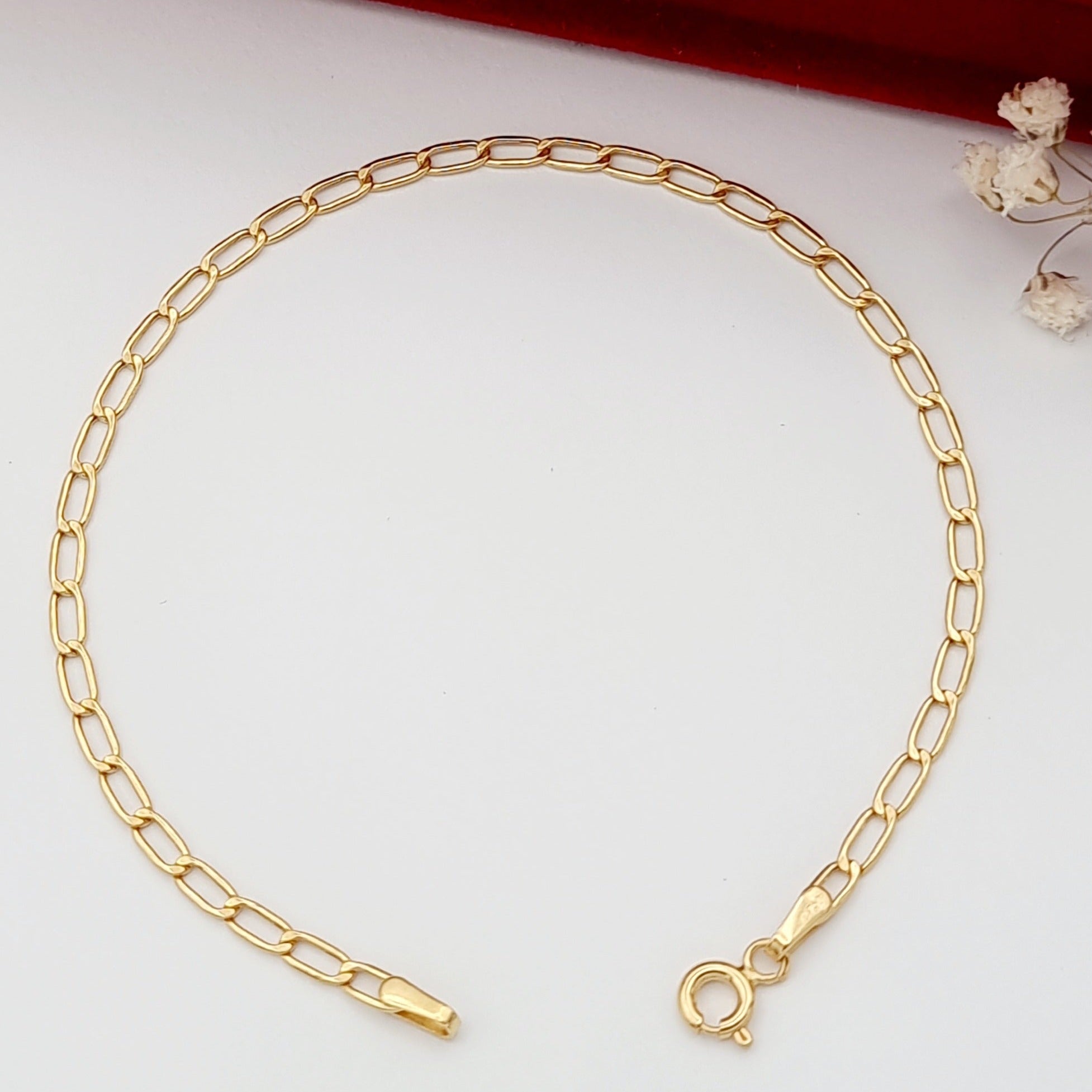 18K Pure Gold Linked Bracelet