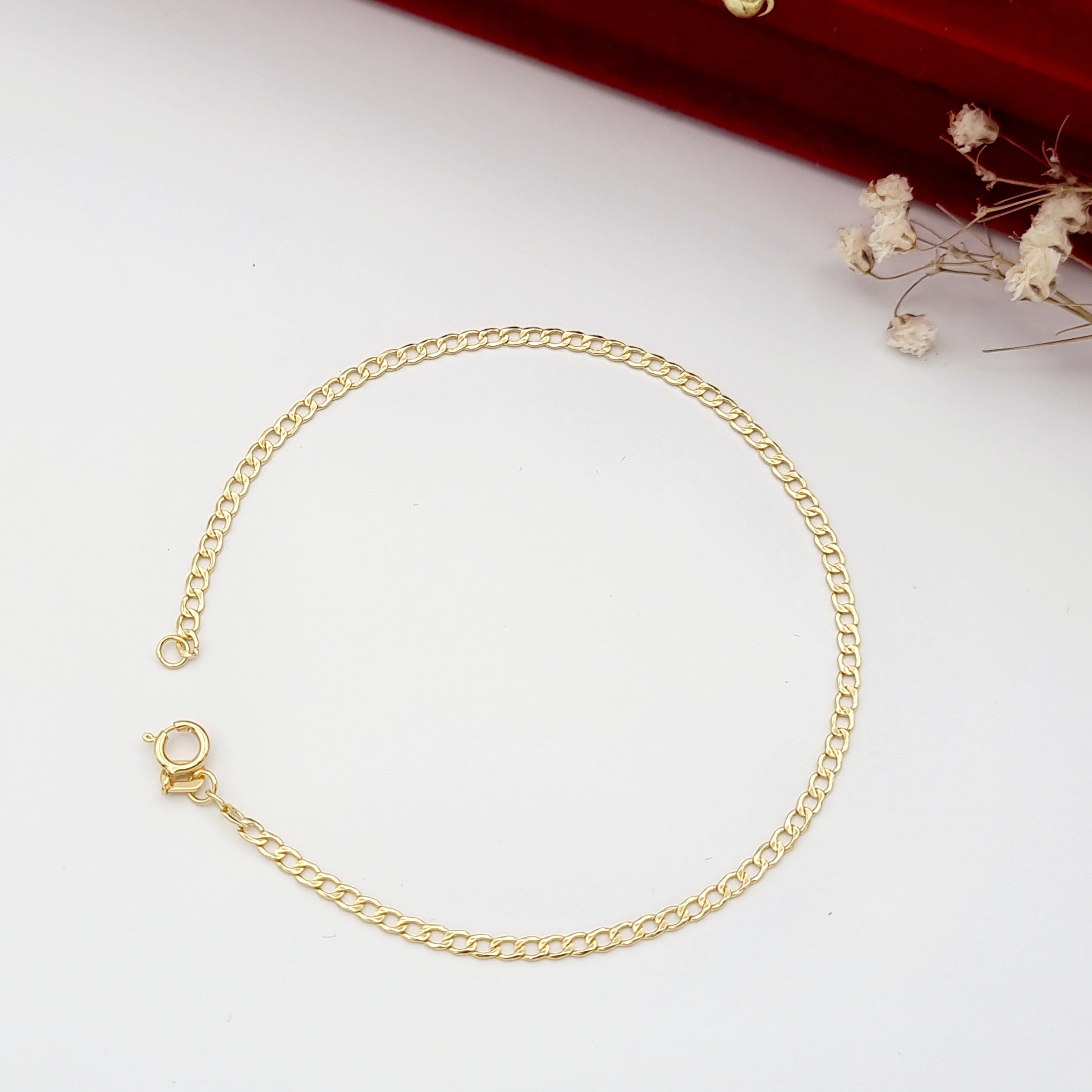 18K Pure Gold Linked Bracelet