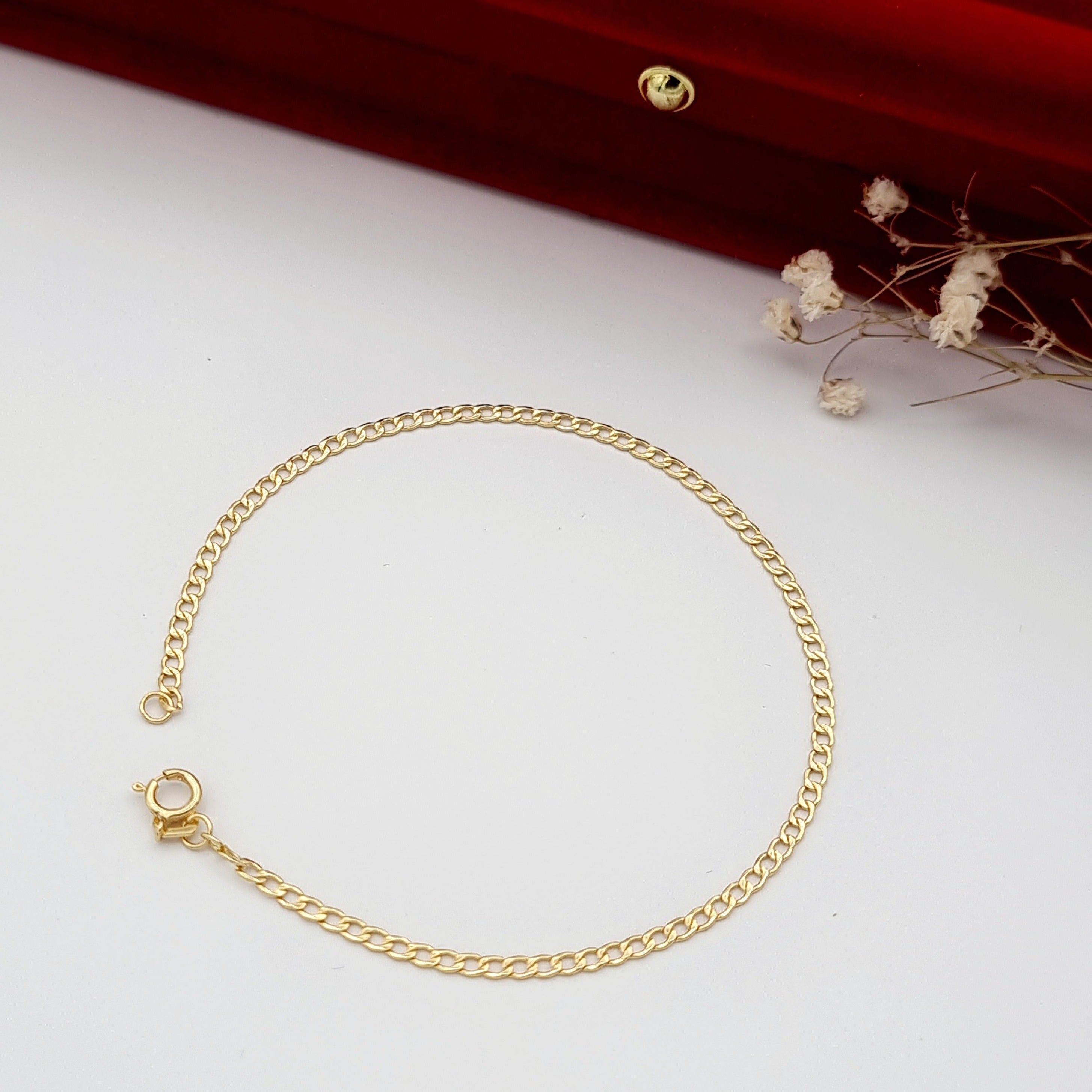 18K Pure Gold Linked Bracelet