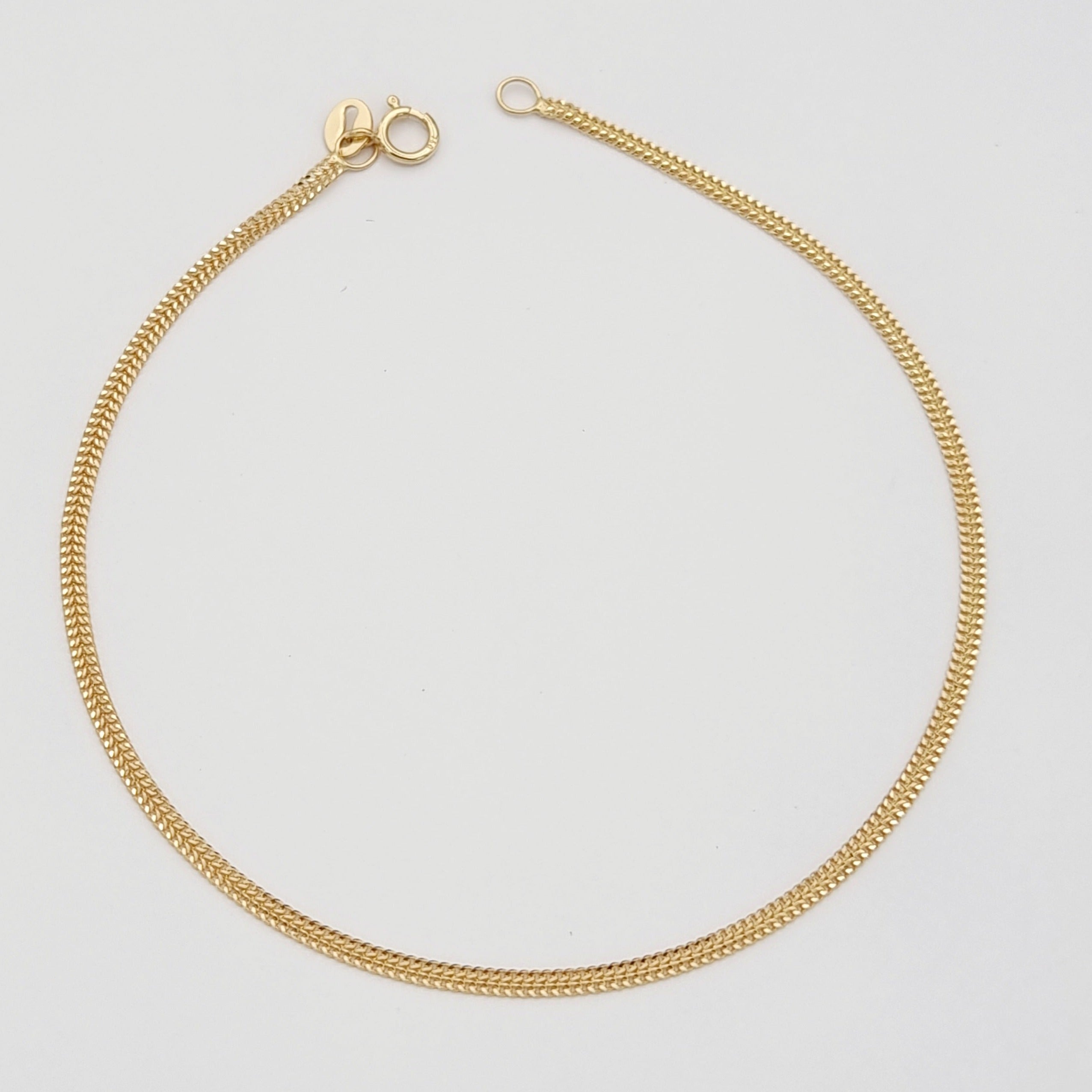 18K Pure Gold Flat Bracelet