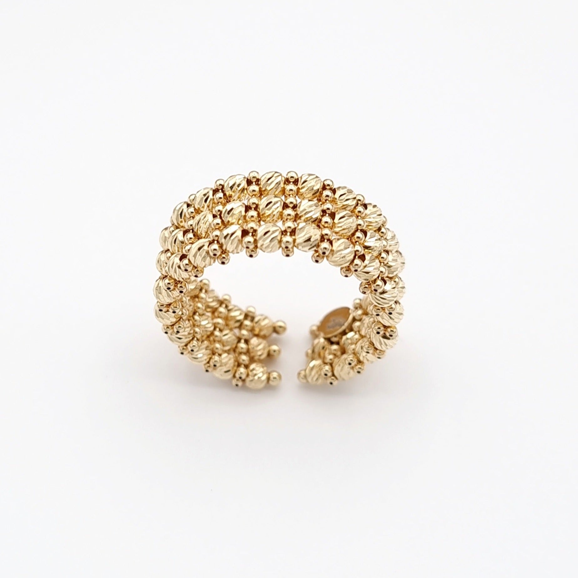 18K Pure Gold Seed Ring