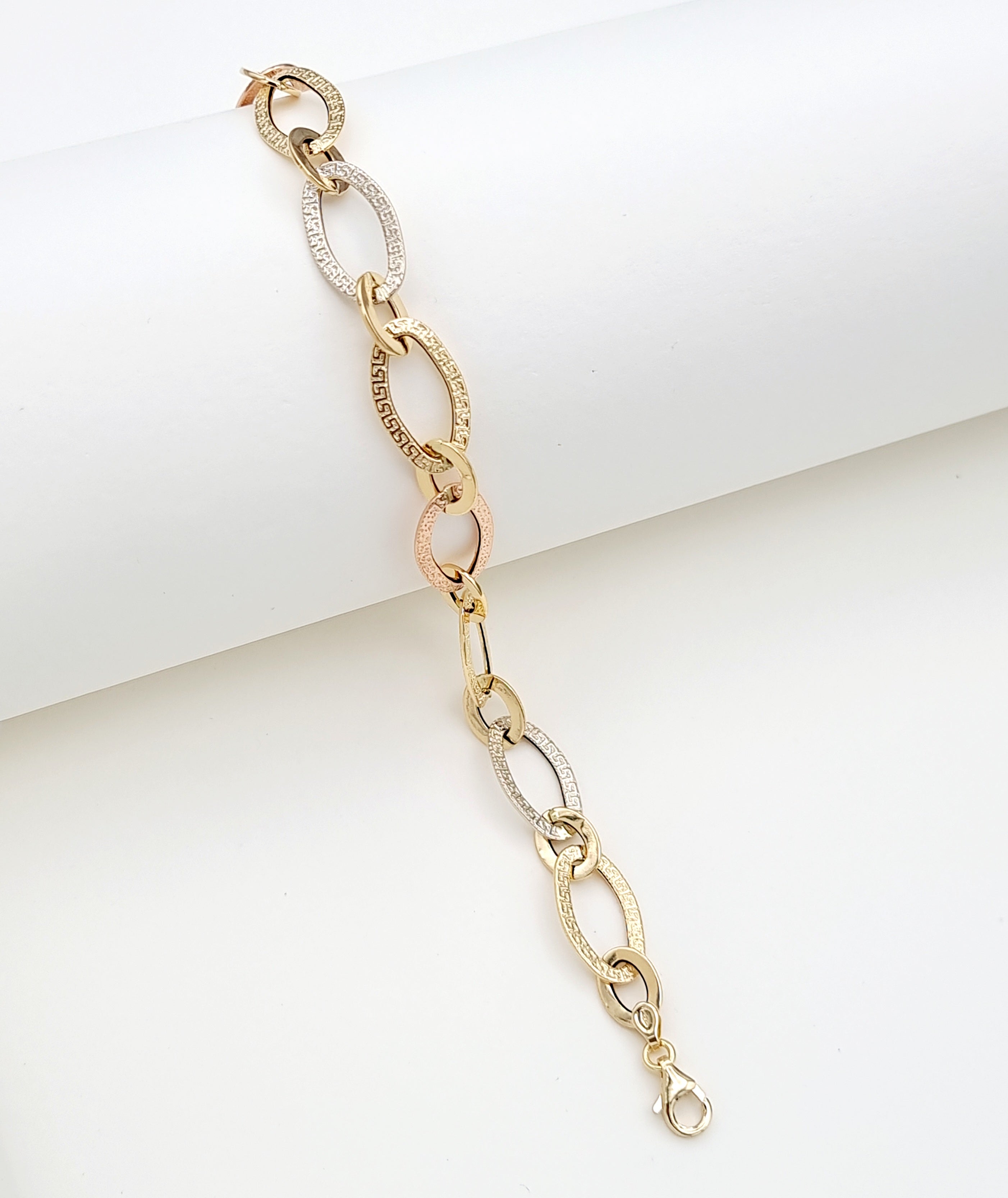 18K Pure Gold Linked Bracelet