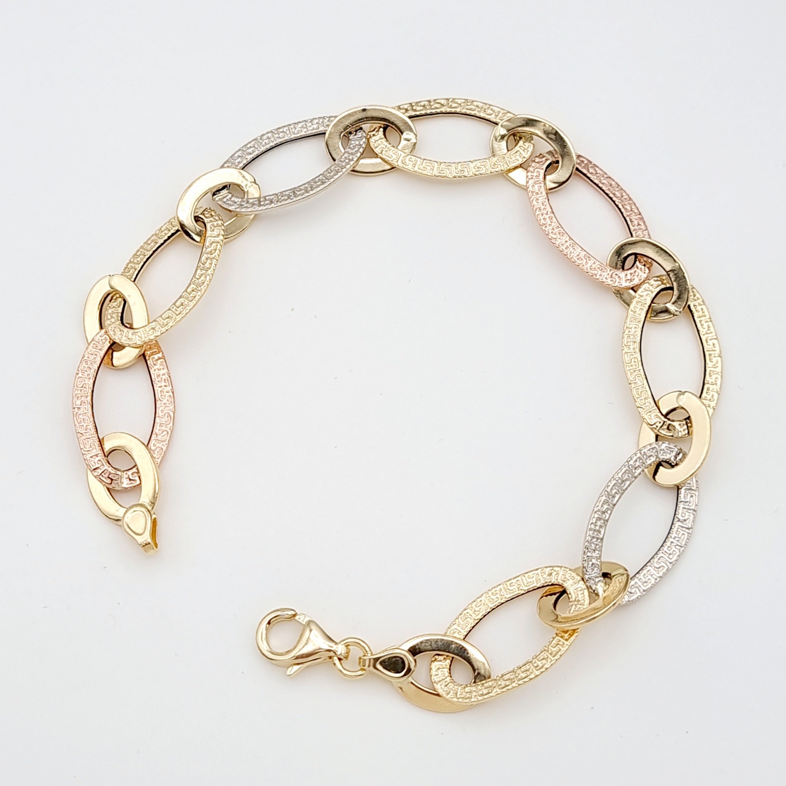 18K Pure Gold Linked Bracelet