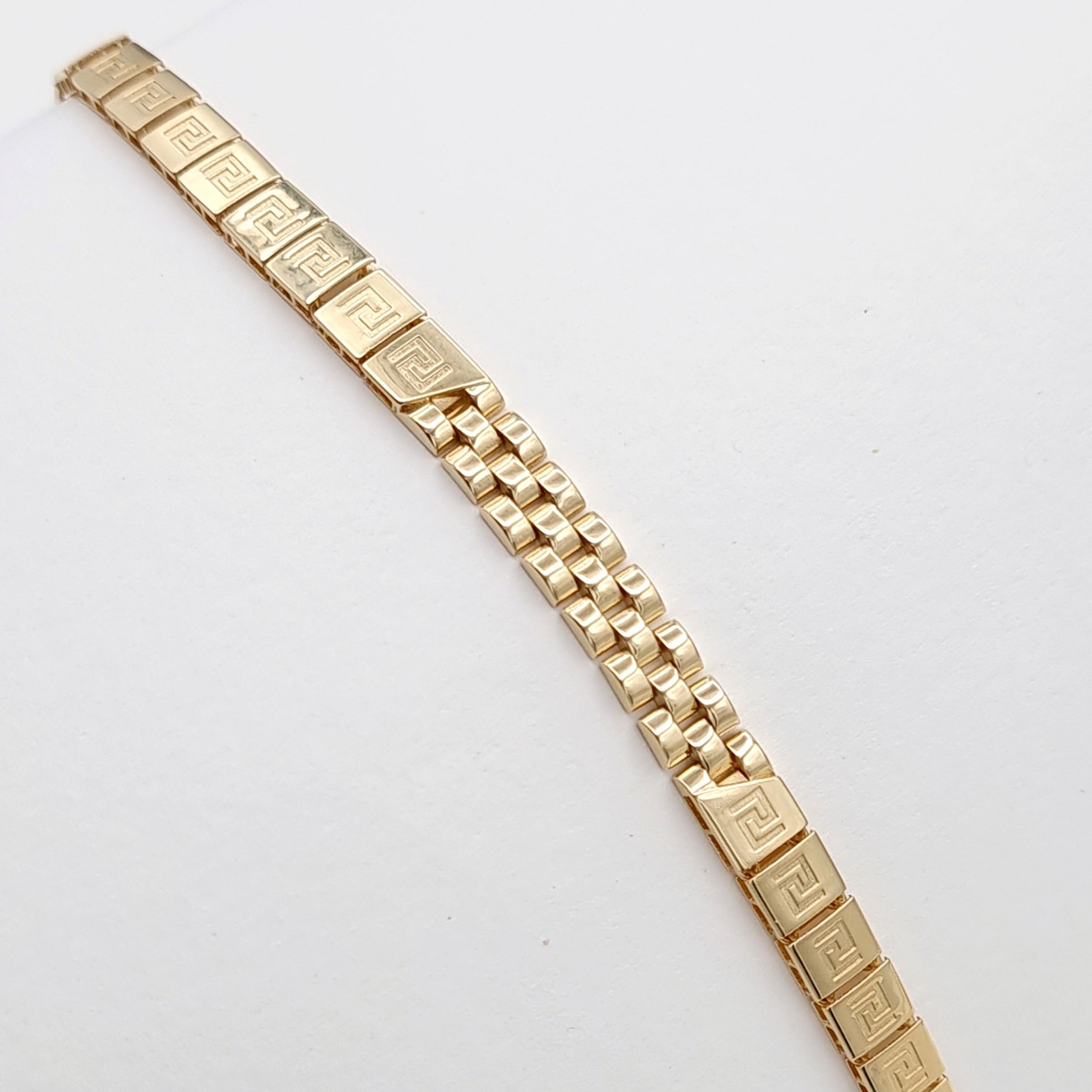 18K Pure Gold Square Belt Bracelet