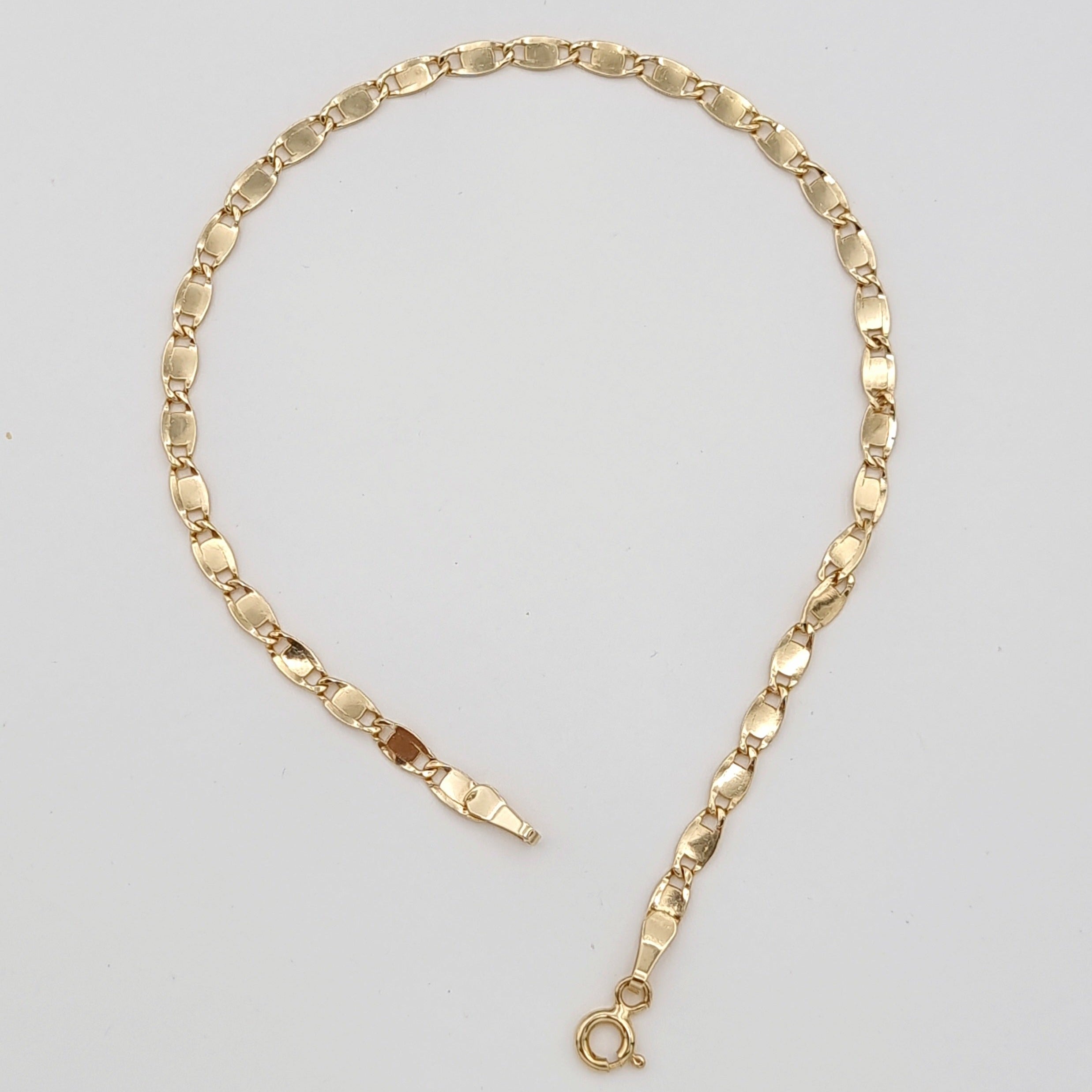 18K Pure Gold Linked Thin Bracelet