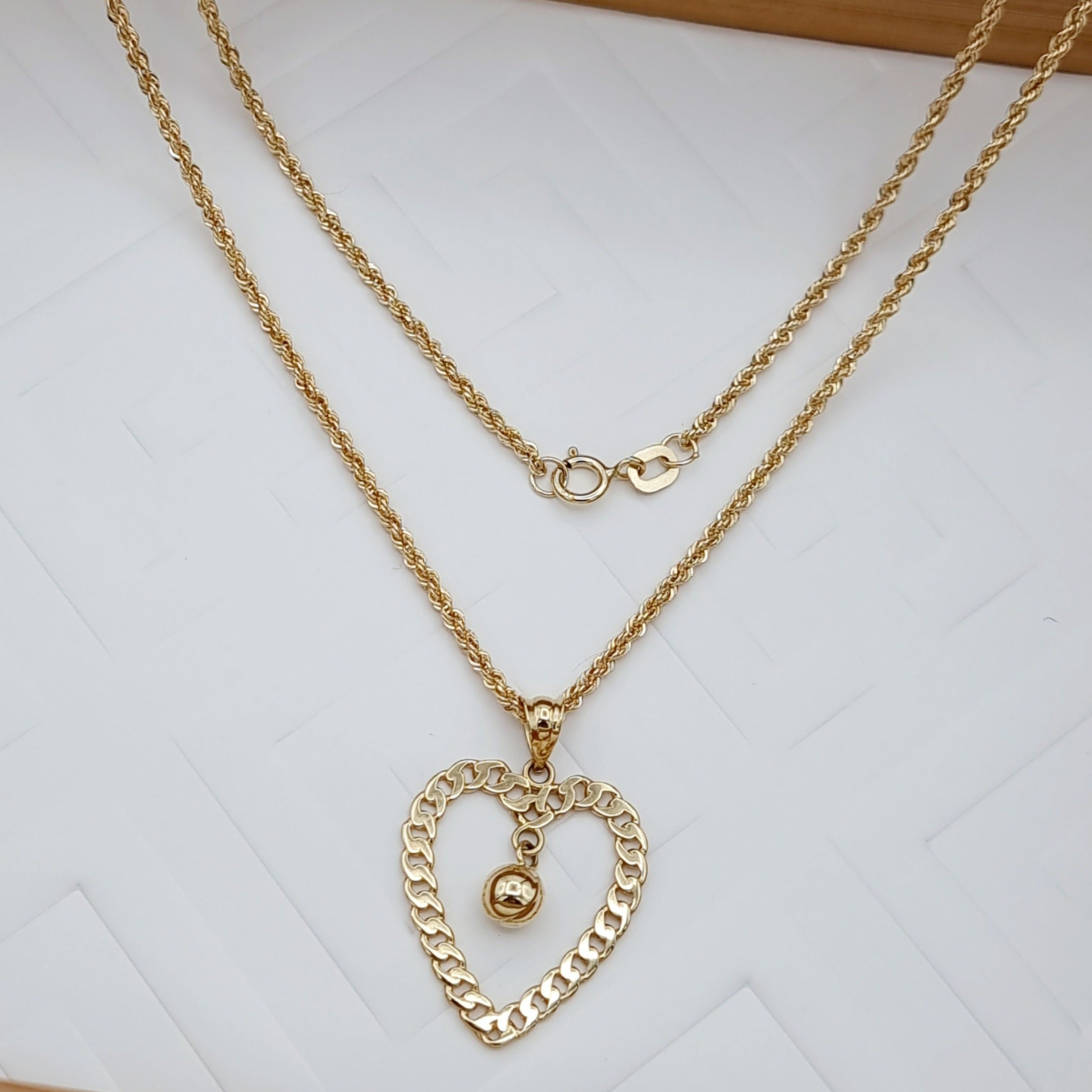 18K Pure Gold Love Ball Seed Necklace