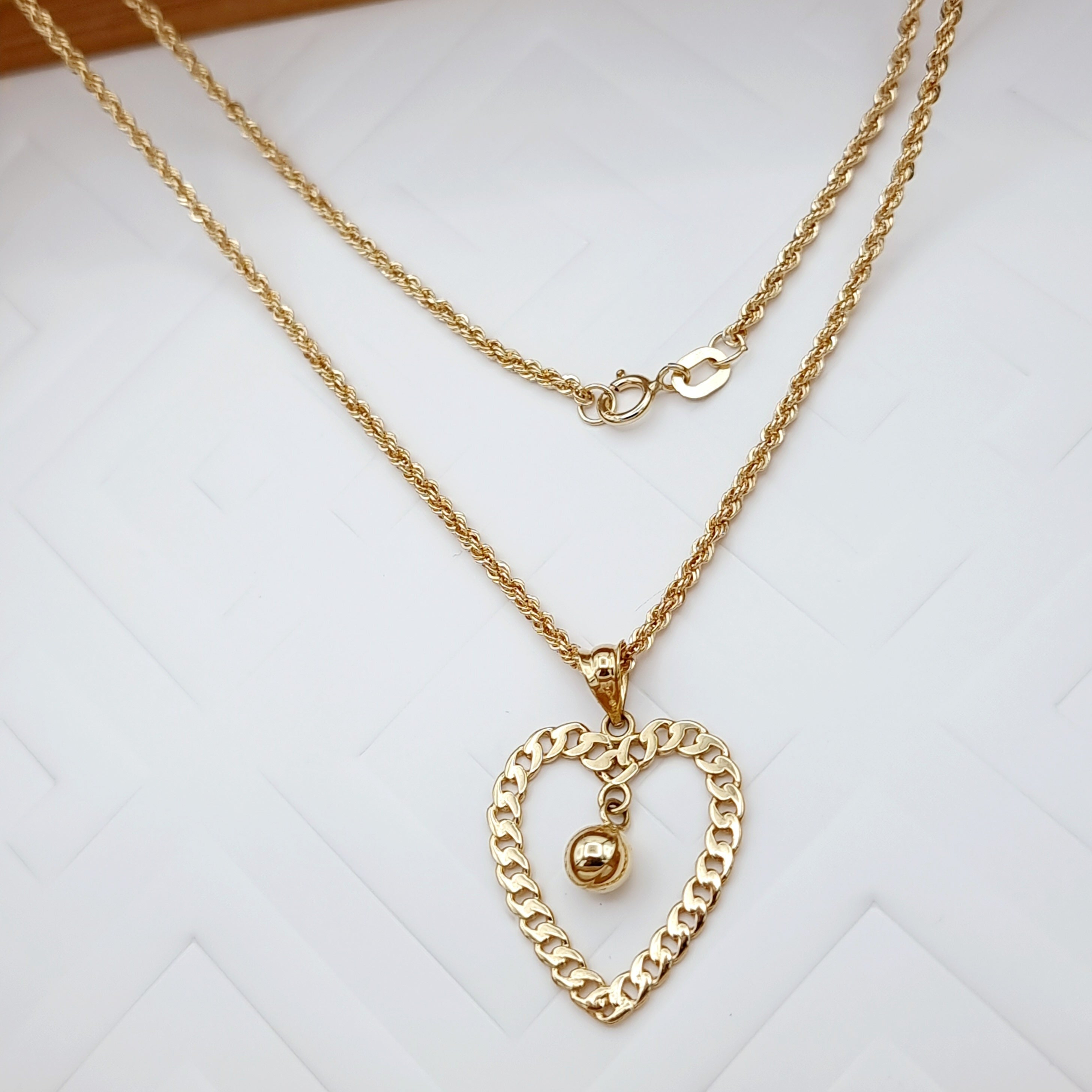 18K Pure Gold Love Ball Seed Necklace