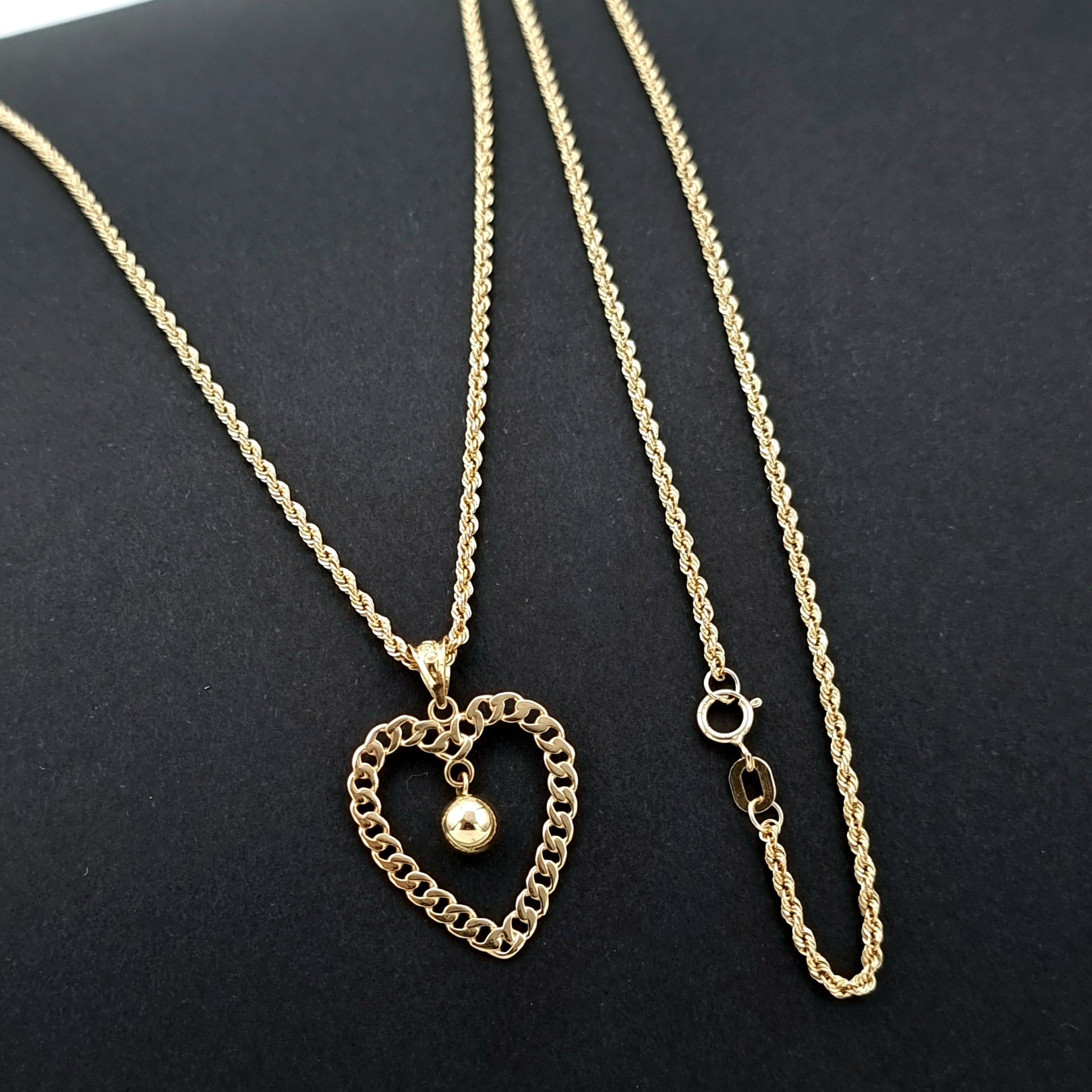 18K Pure Gold Love Ball Seed Necklace