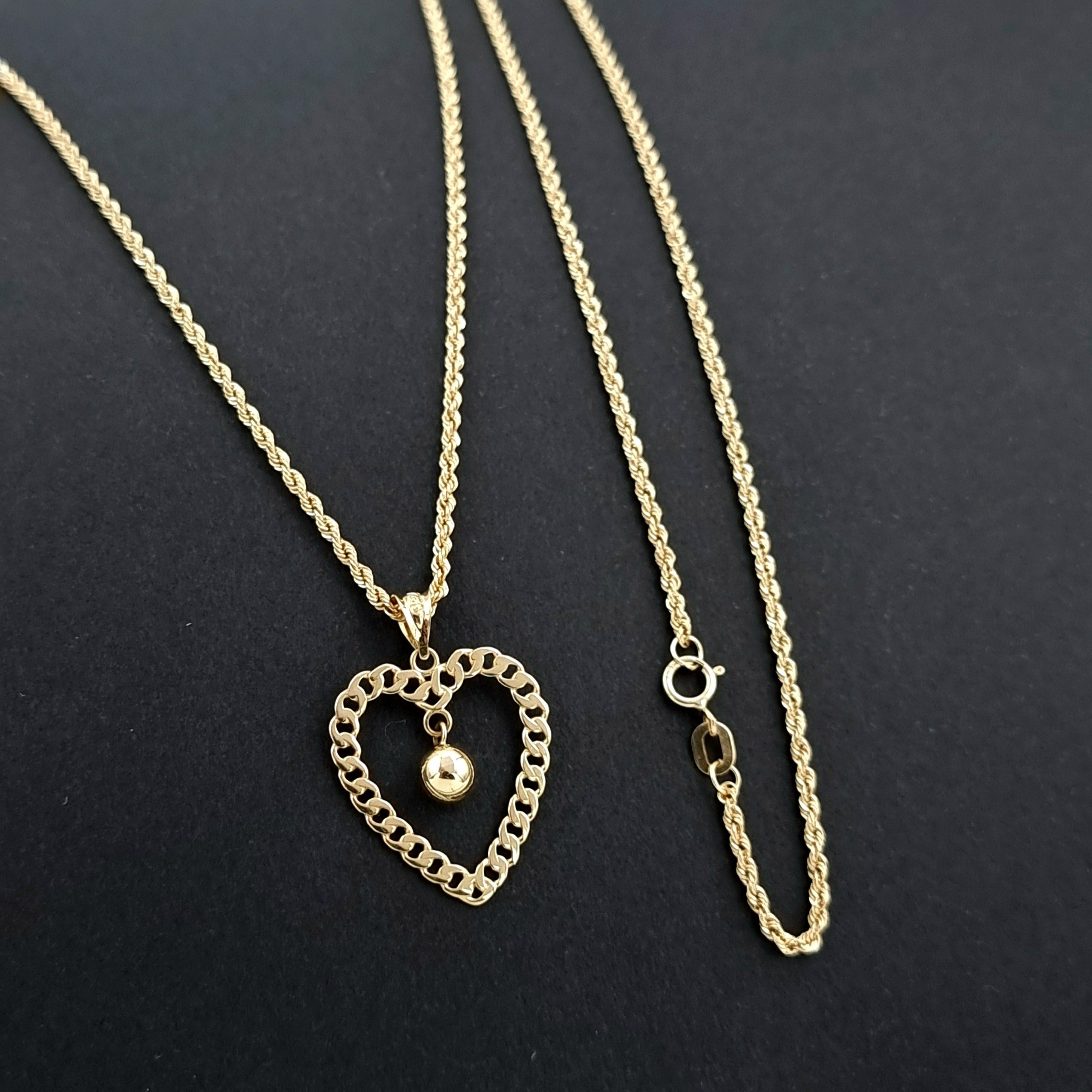 18K Pure Gold Love Ball Seed Necklace