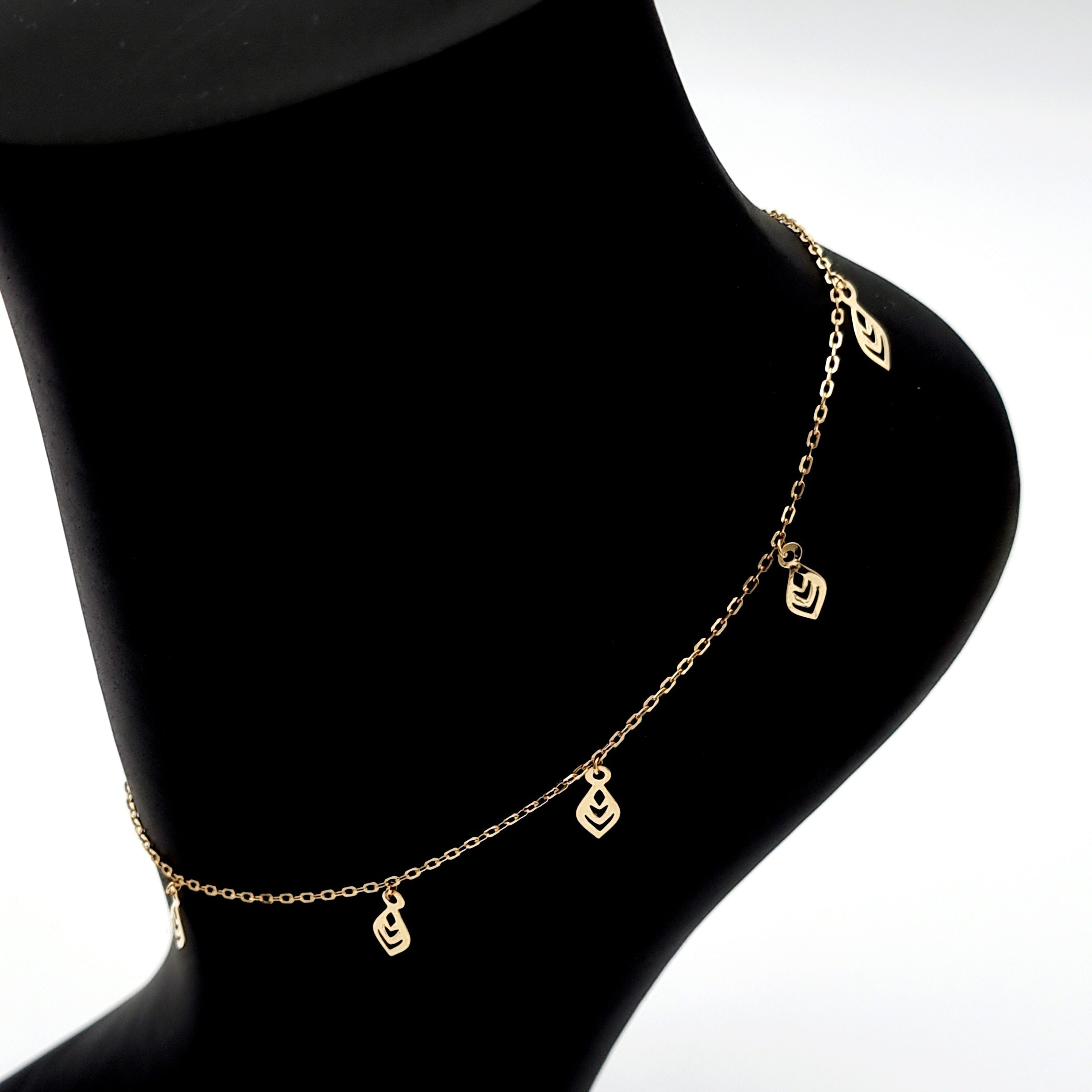 TAKA Jewellery 916 Gold Baby Anklet with Bell and Bear - TAKA Jewellery TAKA Jewellery 916 Gold Baby Anklet with Bell and Bear - TAKA Jewellery