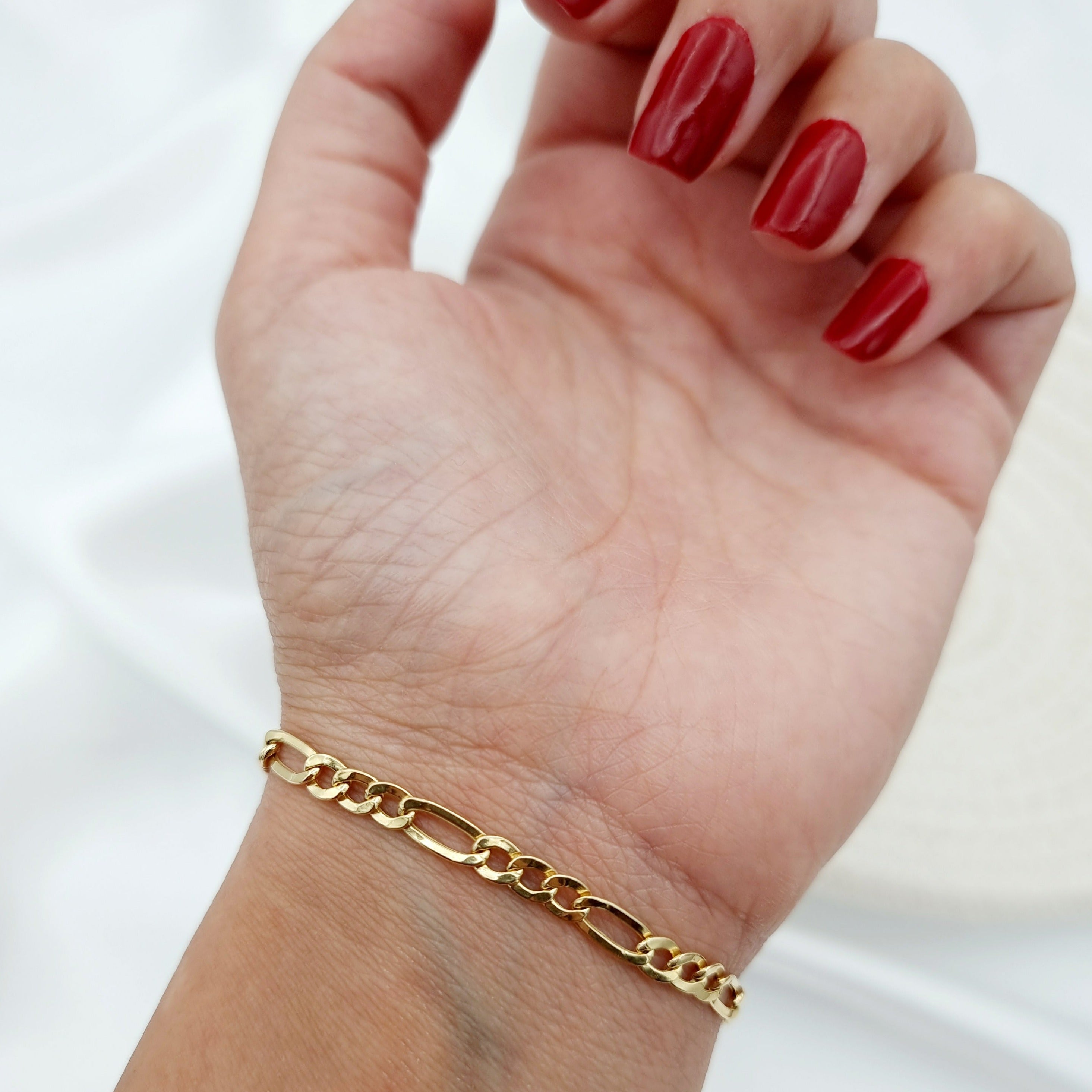 18K Pure Gold Link Bracelet