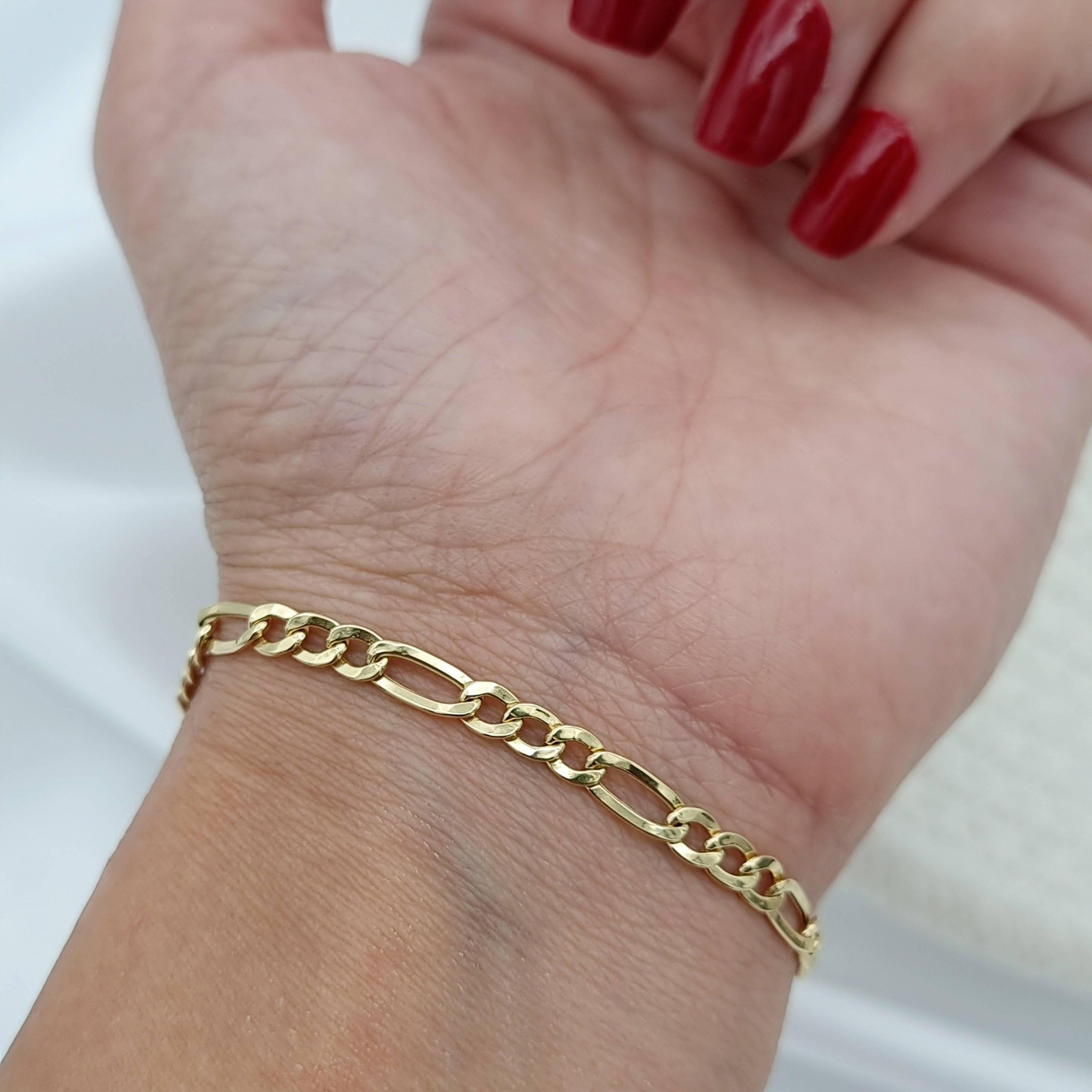 18K Pure Gold Link Bracelet