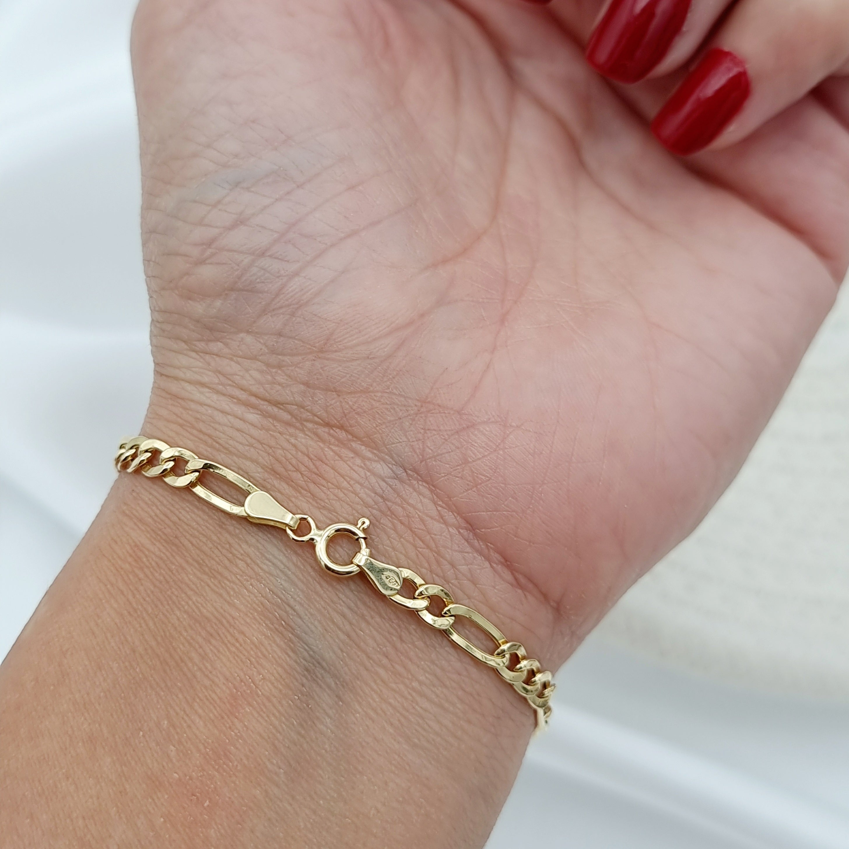 18K Pure Gold Link Bracelet