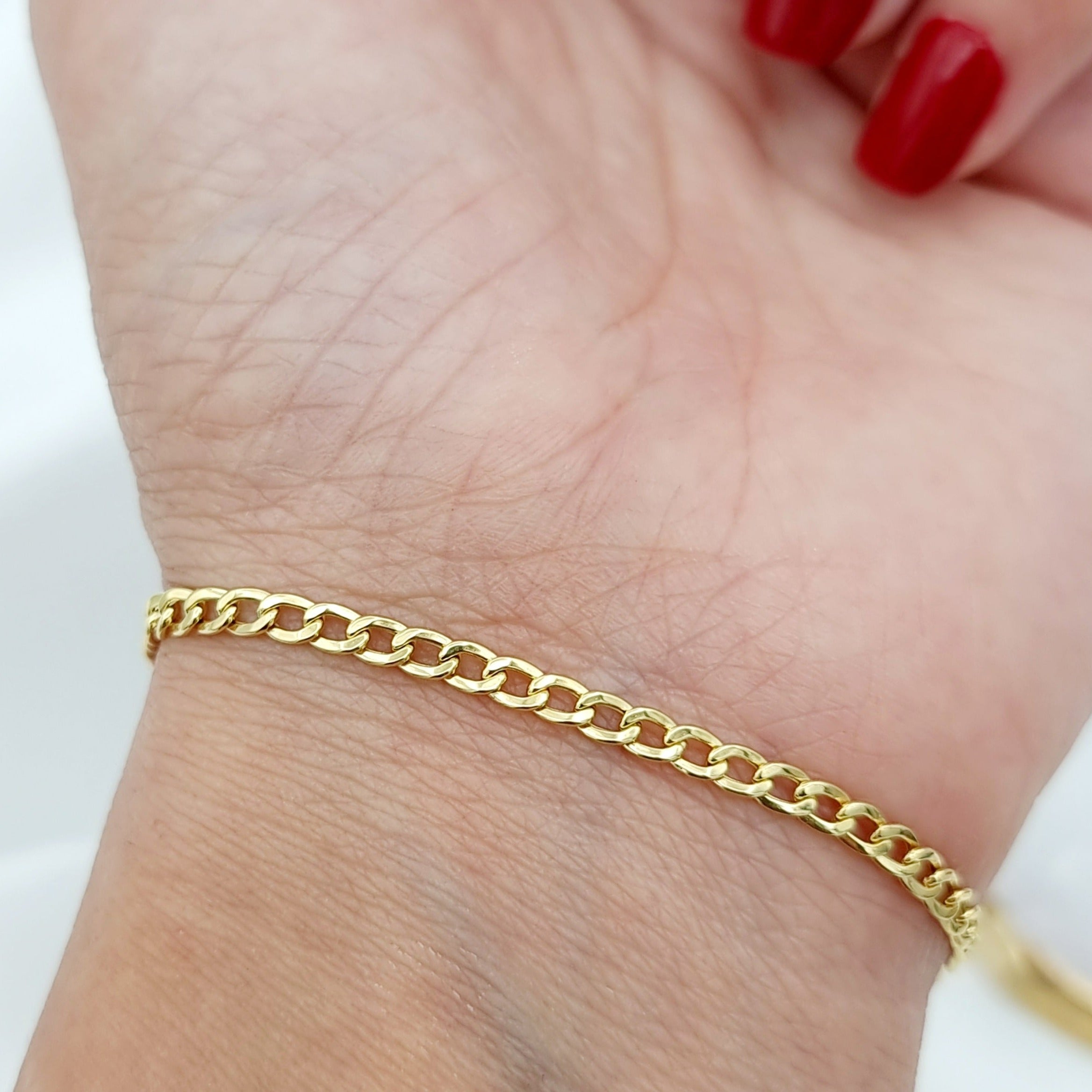 18K Pure Gold Linked Bracelet