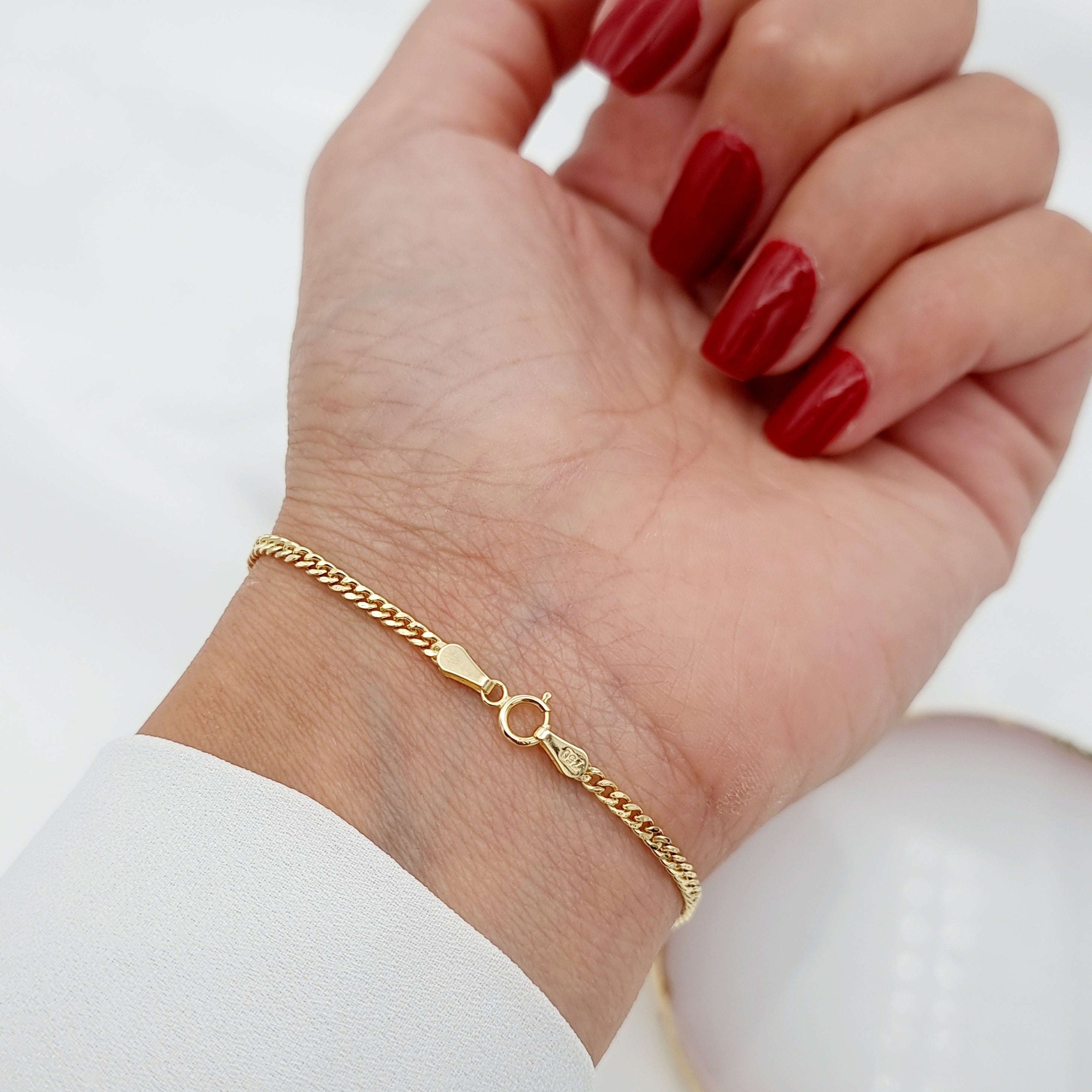 18K Pure Fine Gold Bracelet