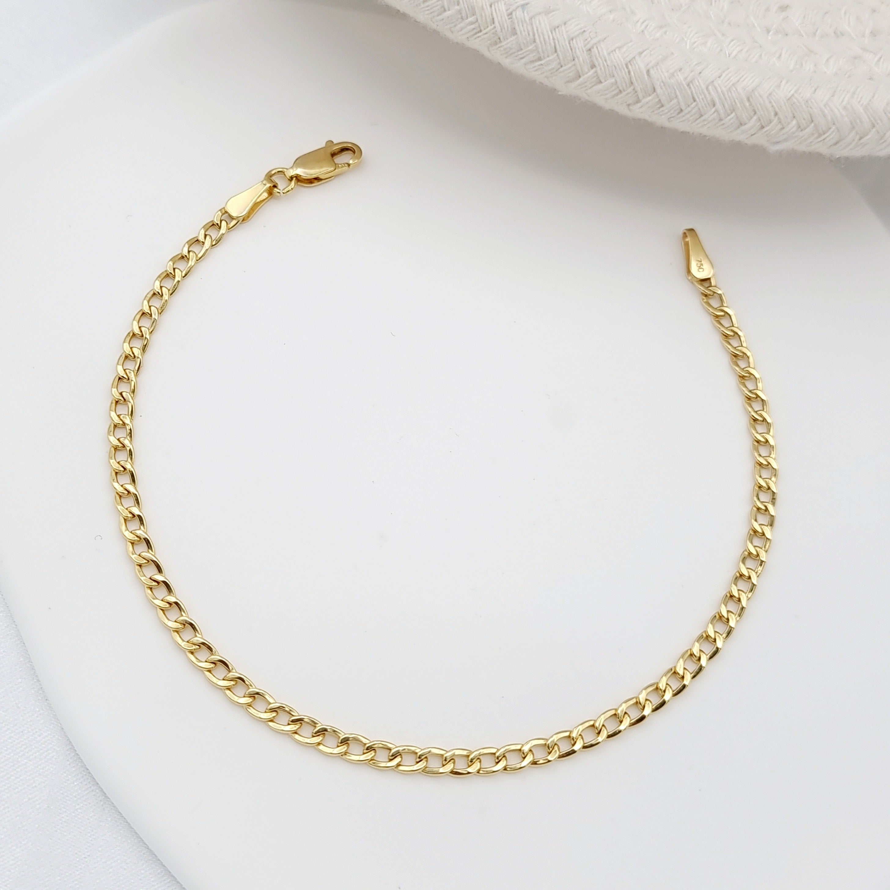 18K Pure Gold Linked Bracelet