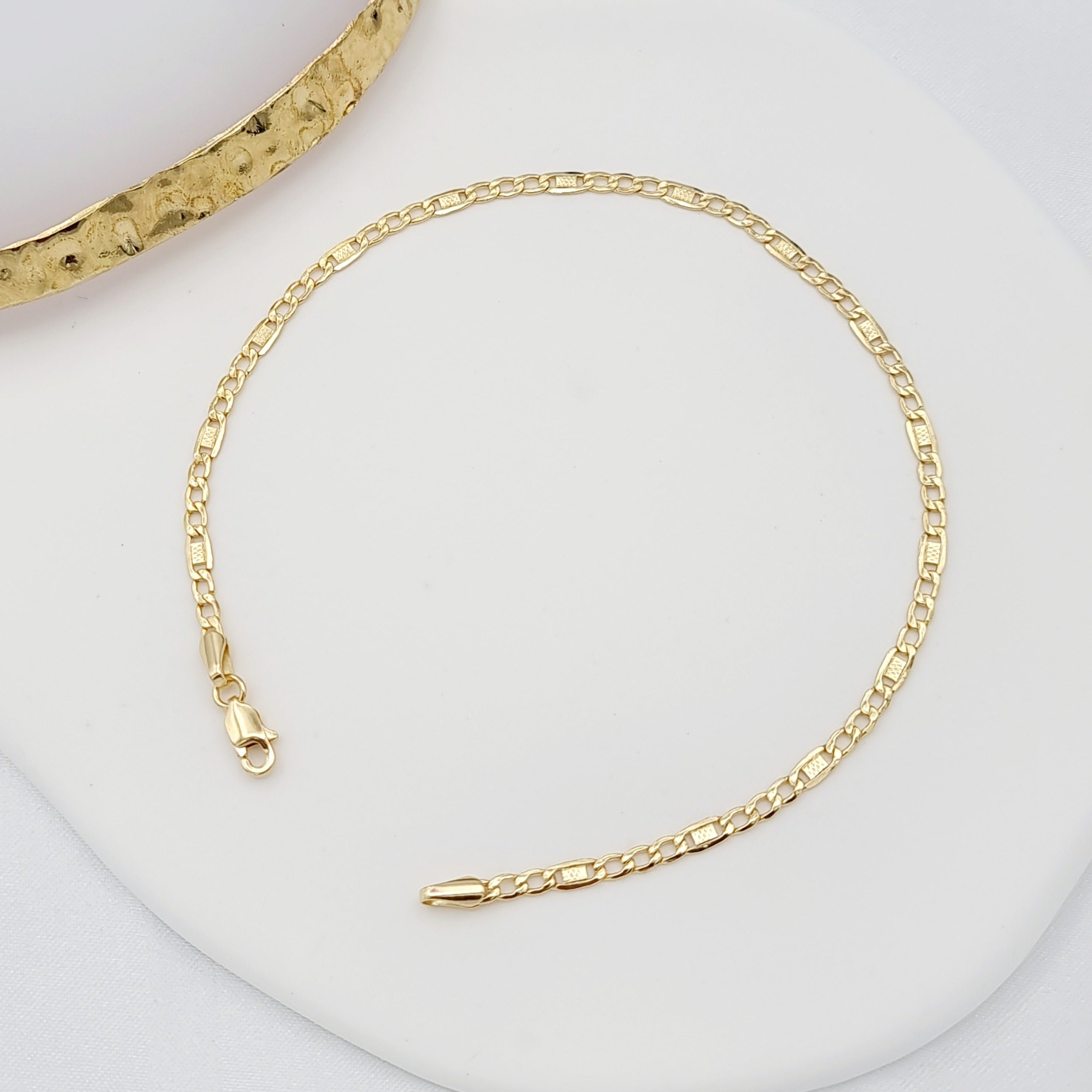 18K Pure Gold Linked Bracelet