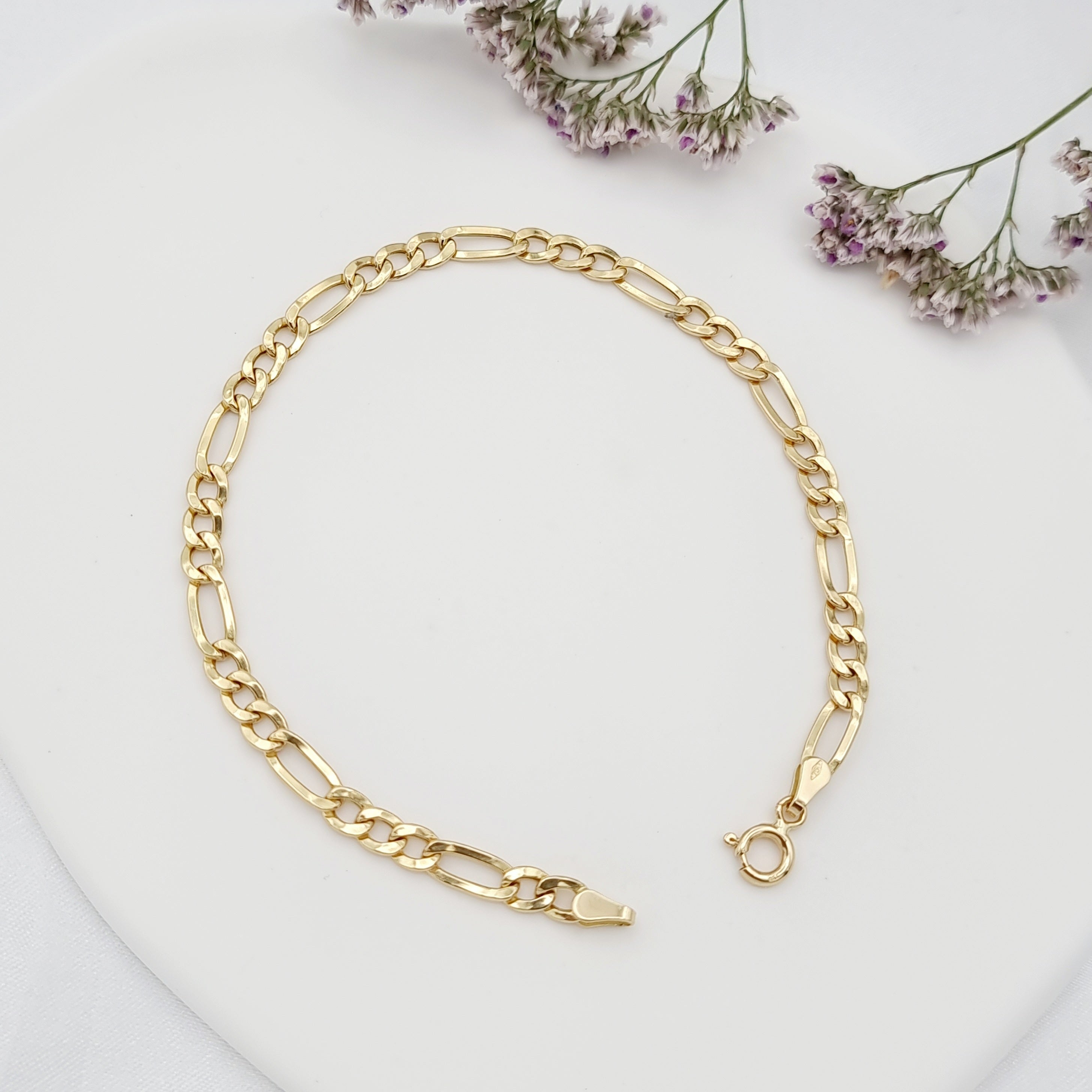 18K Pure Gold Link Bracelet