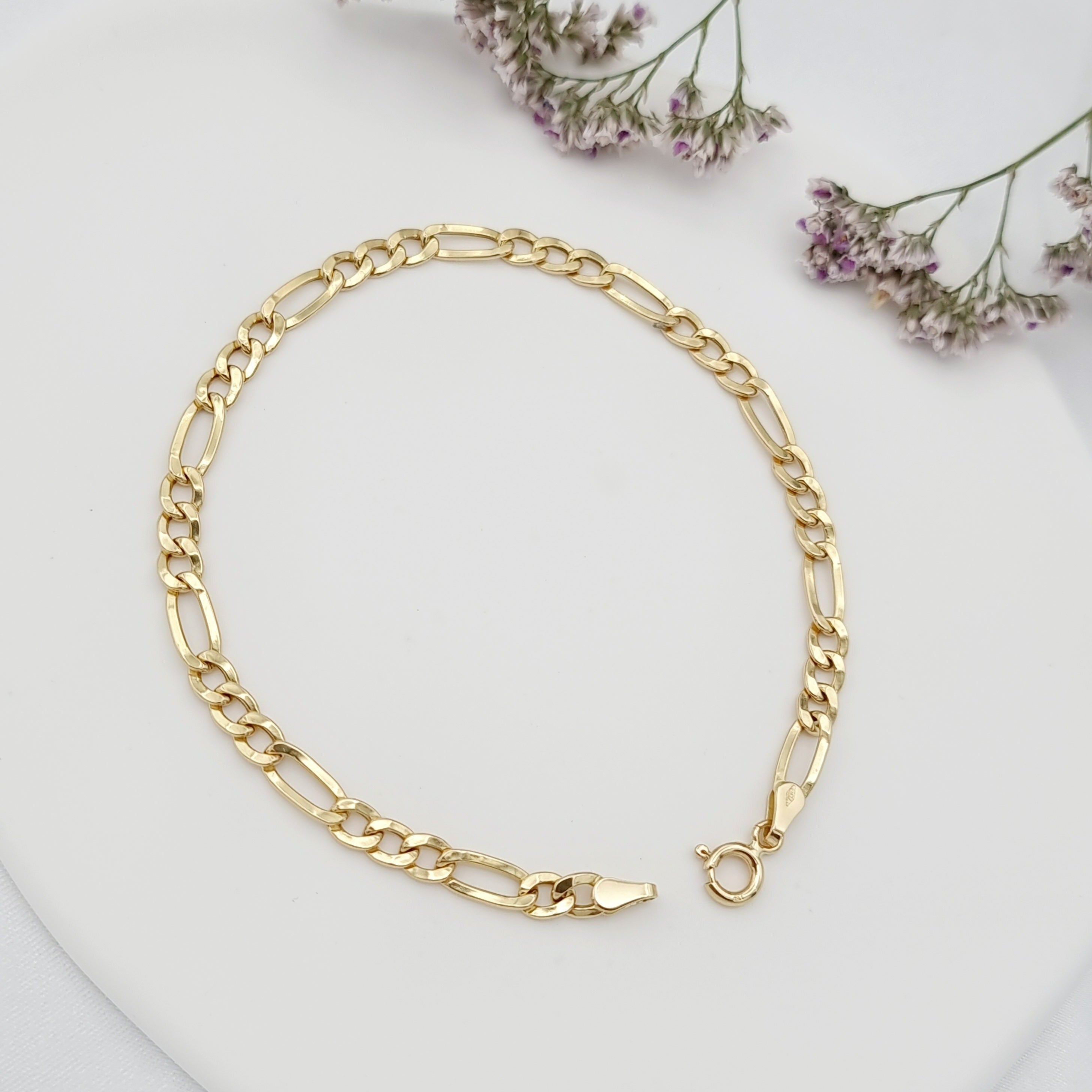 18K Pure Gold Link Bracelet